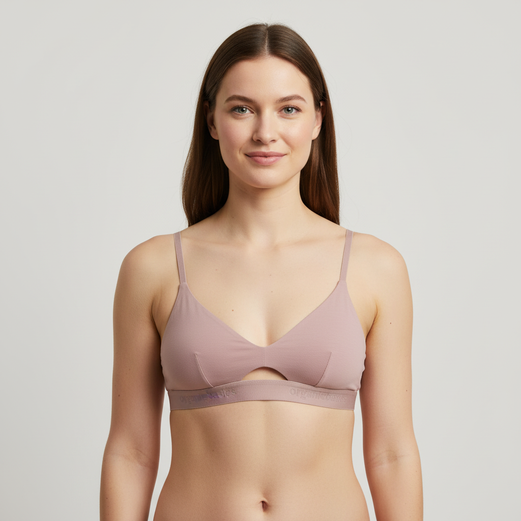 Brassière OrganicBasics Rose