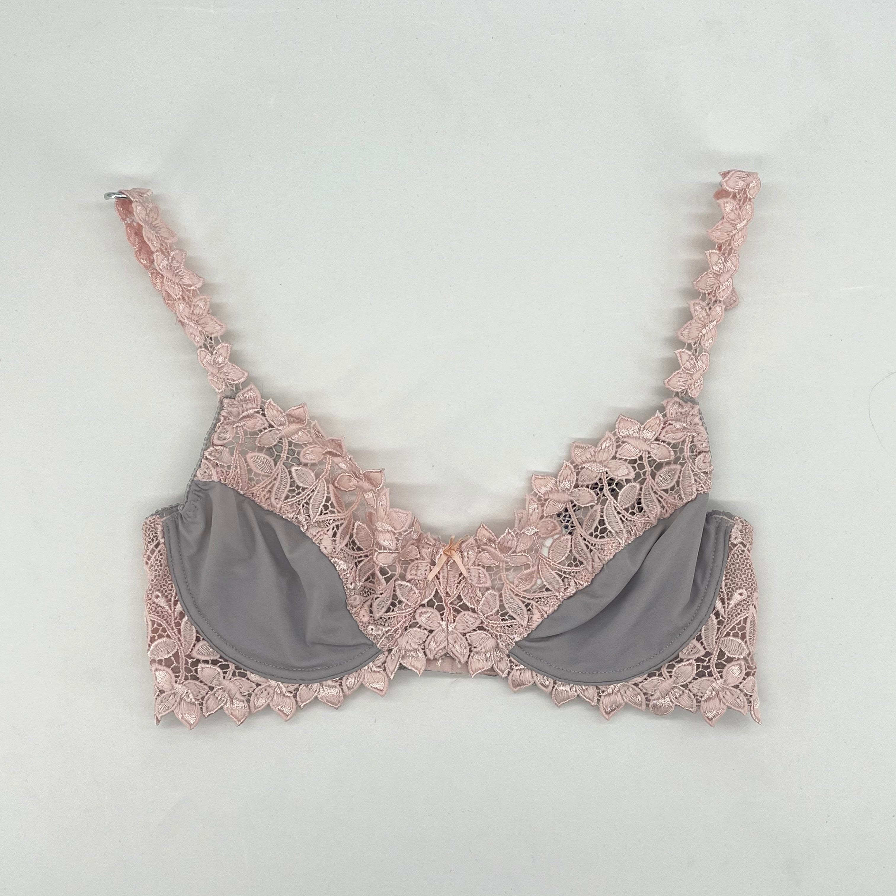 Soutien-gorge Blanc Nacré Rose