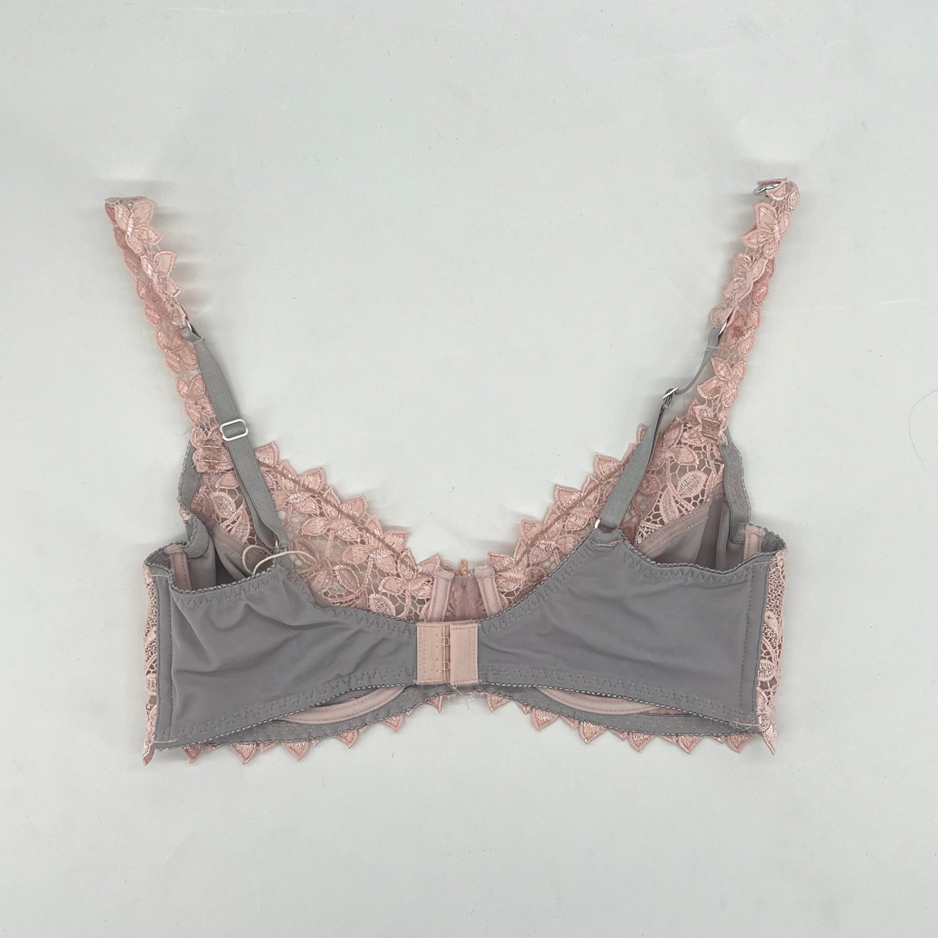 Soutien-gorge Blanc Nacré Rose