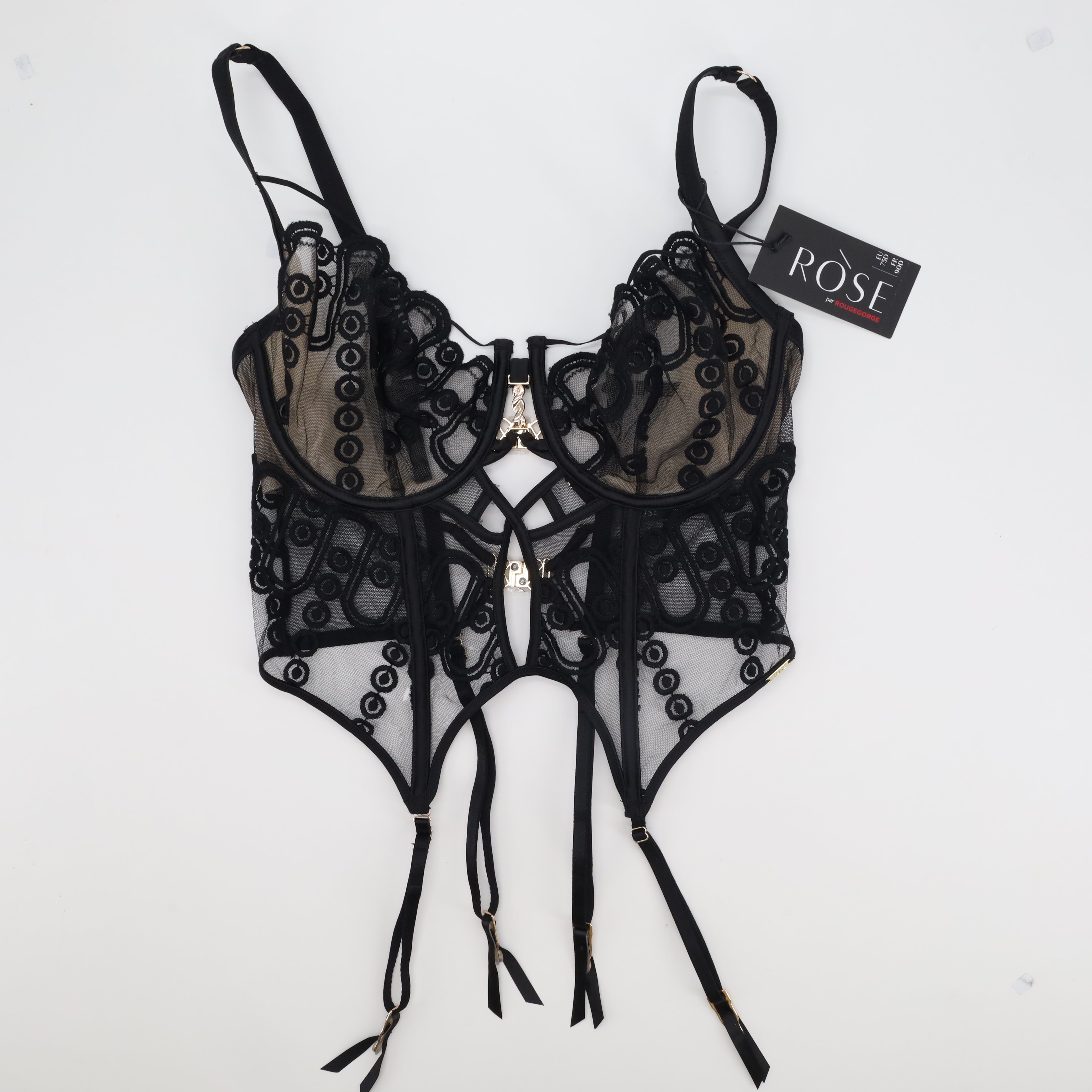 Guêpière Rose Noir