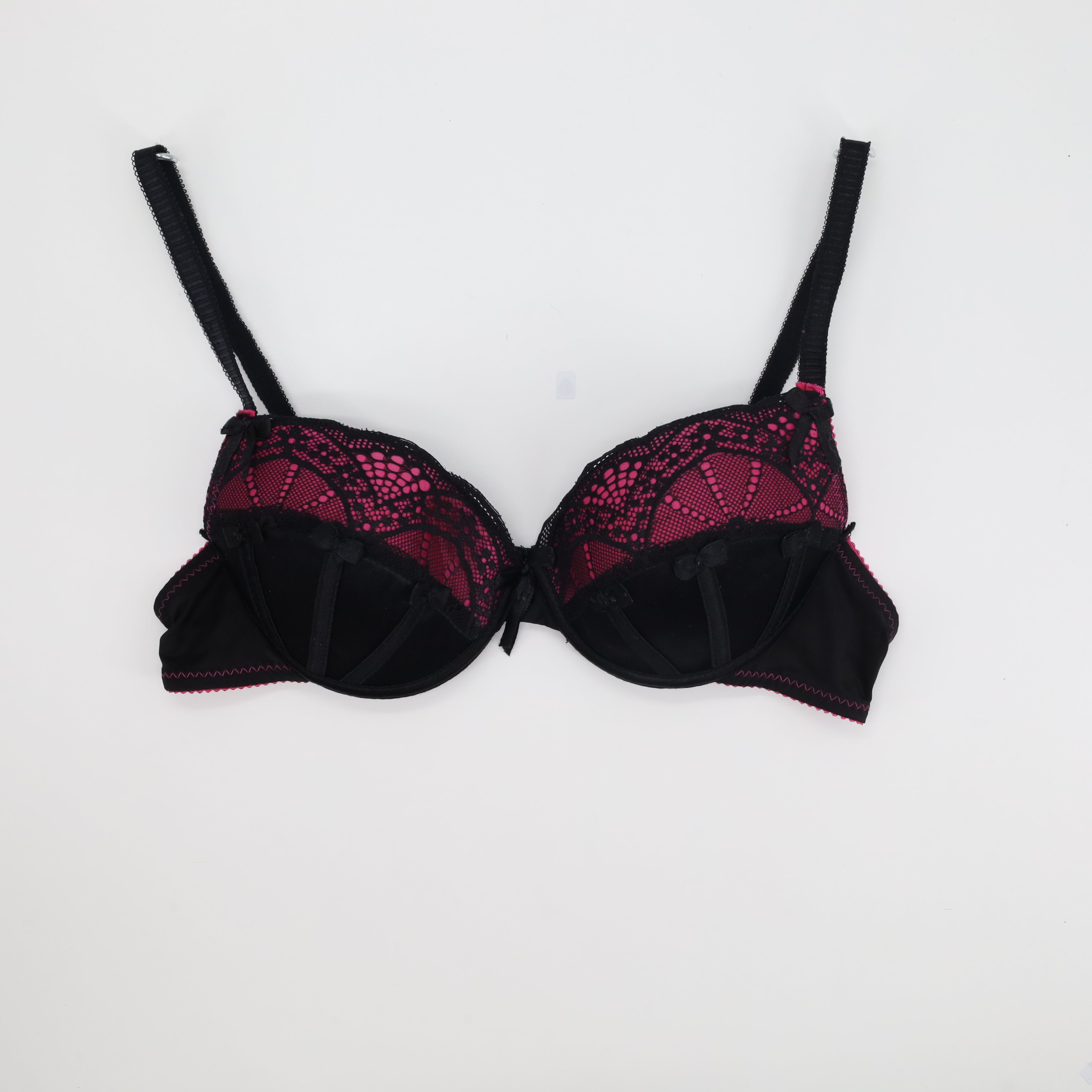 Soutien-gorge Fleur Papillon Noir