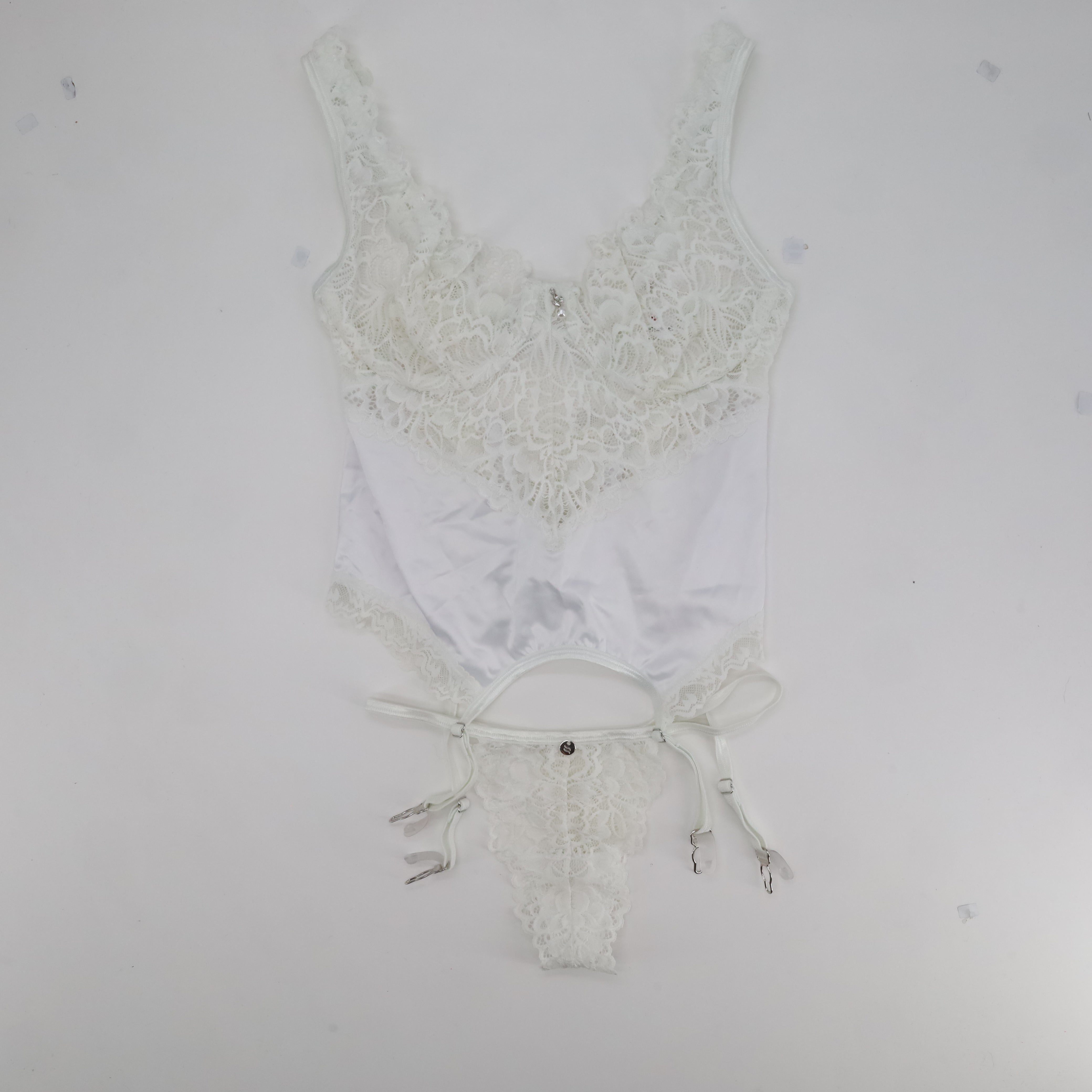 Ensemble de lingerie sexy Obsessive Blanc