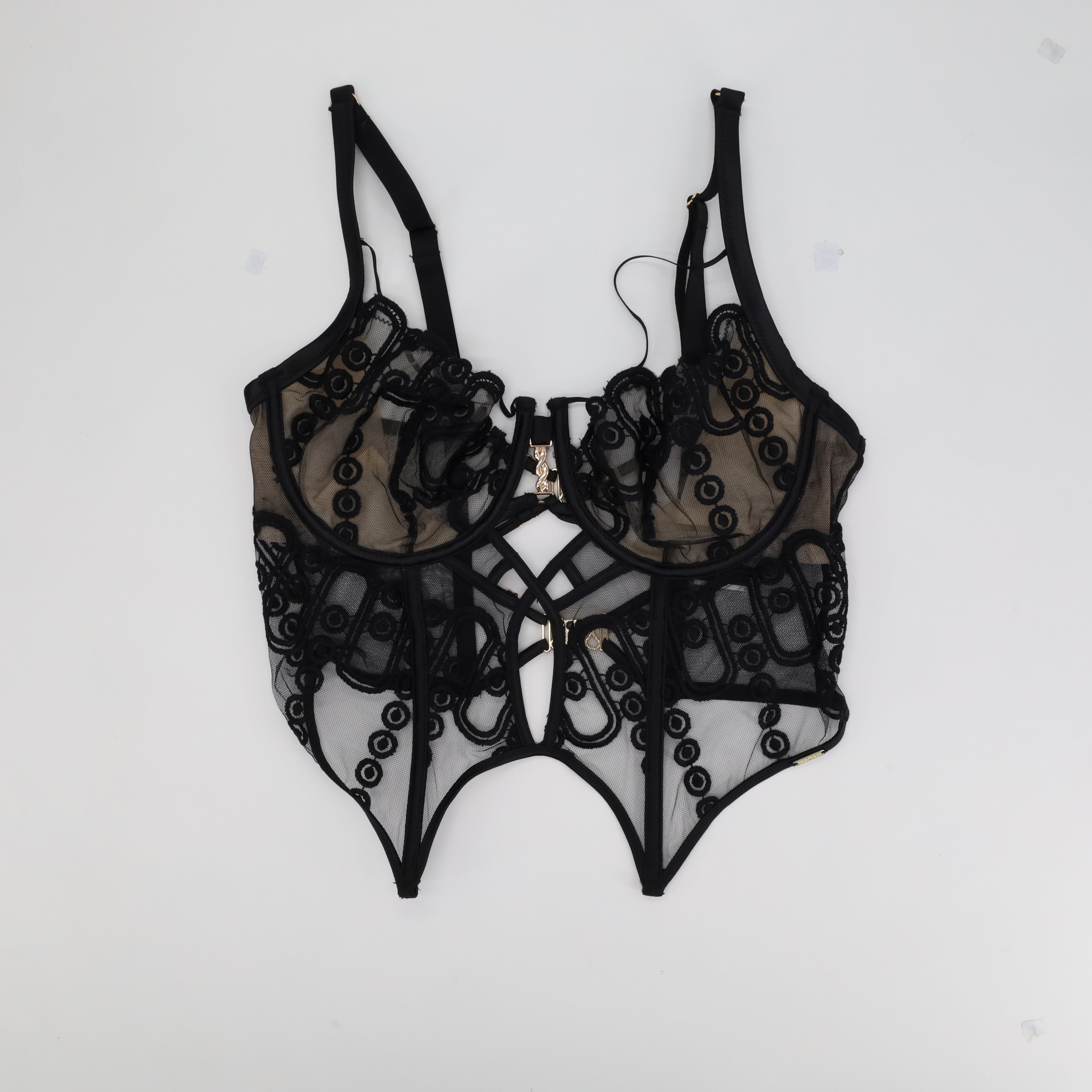 Corset Rose Noir