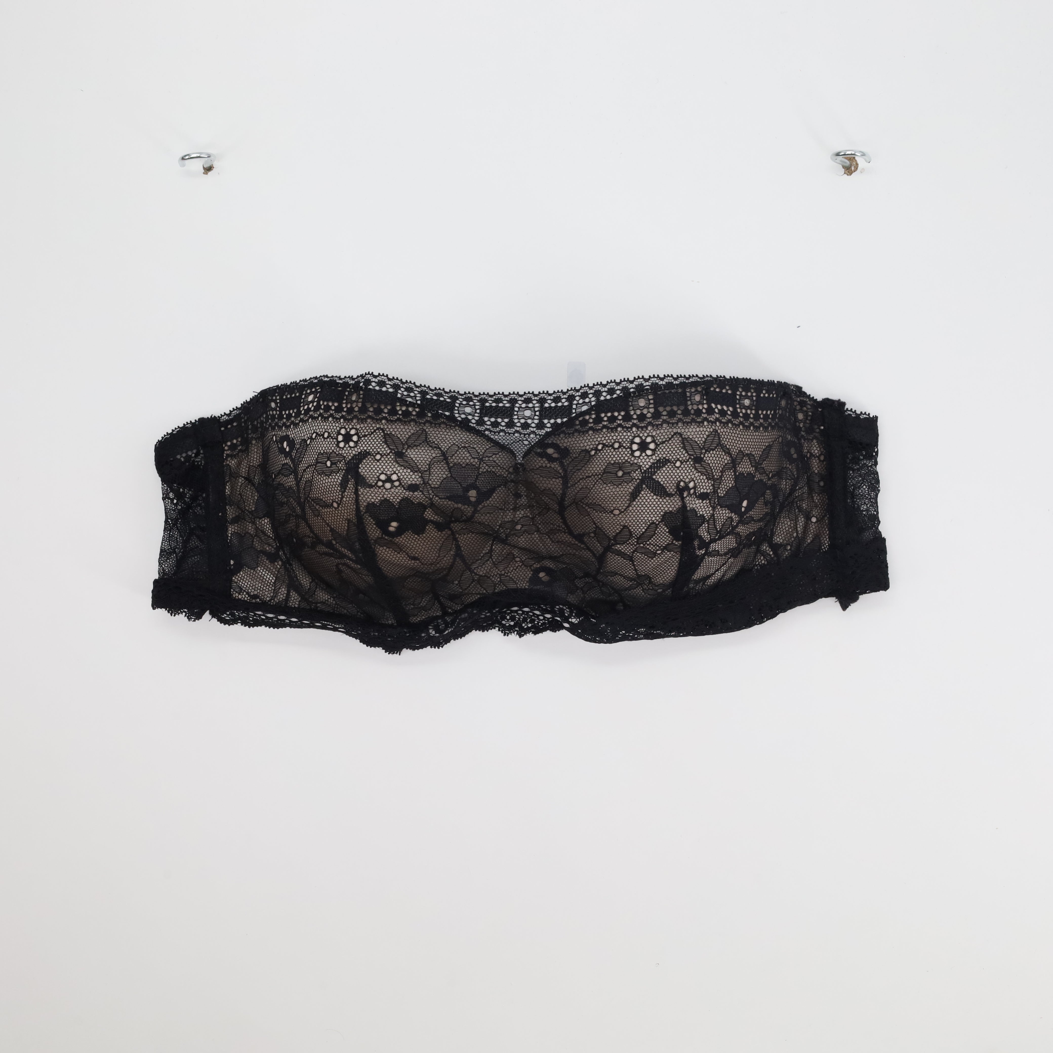 Soutien-gorge Fleur Papillon Noir