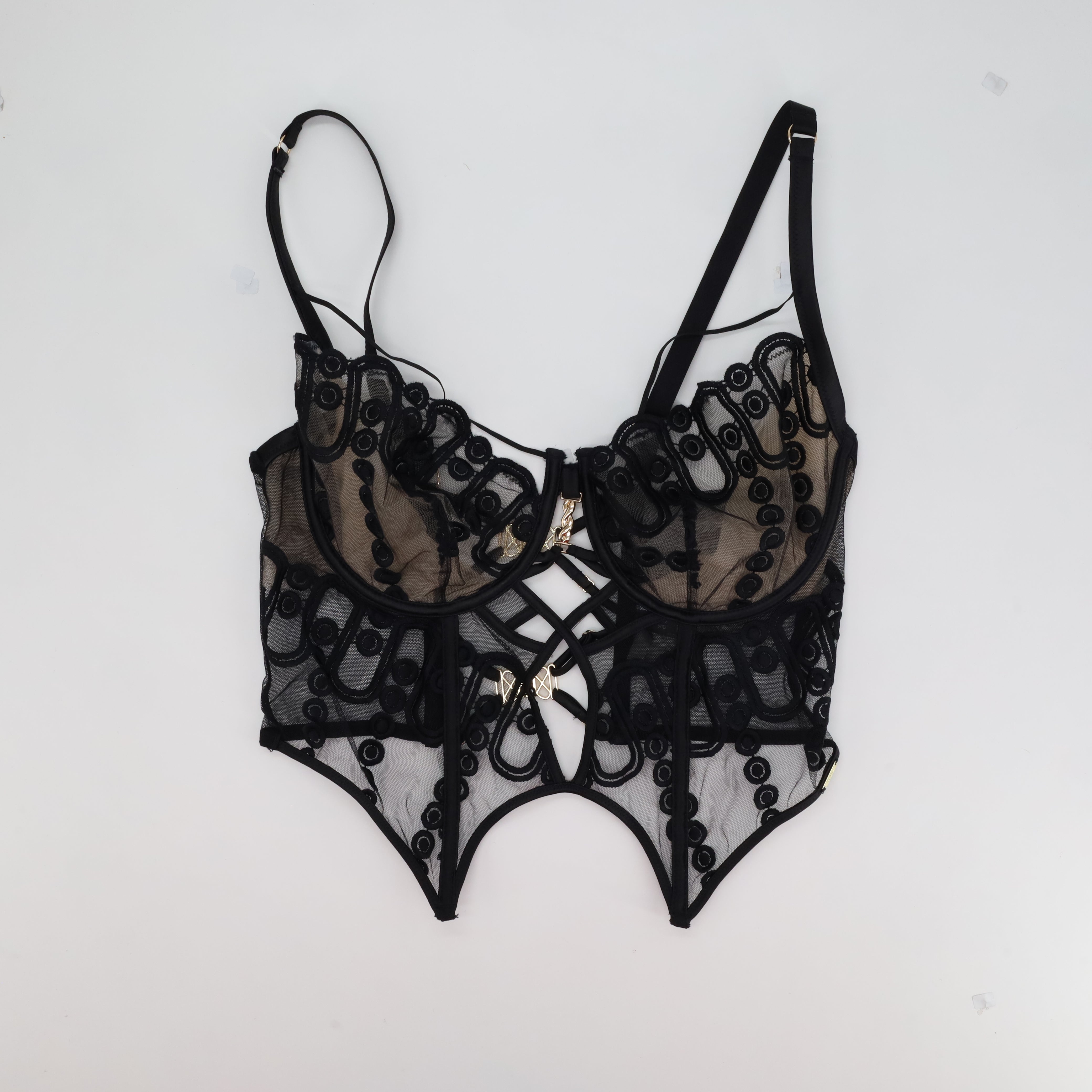 Corset Rose Noir