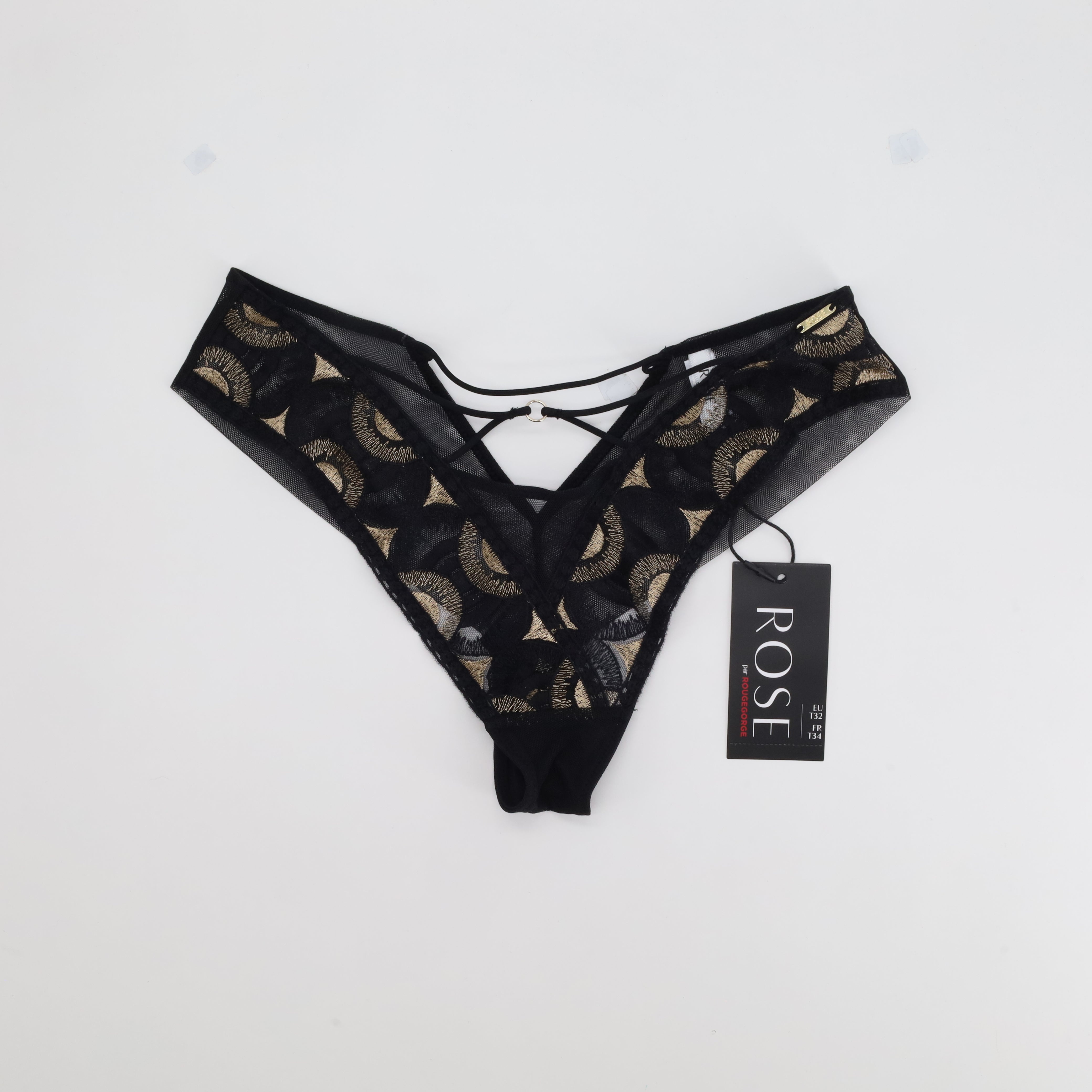 Tanga Rose Noir