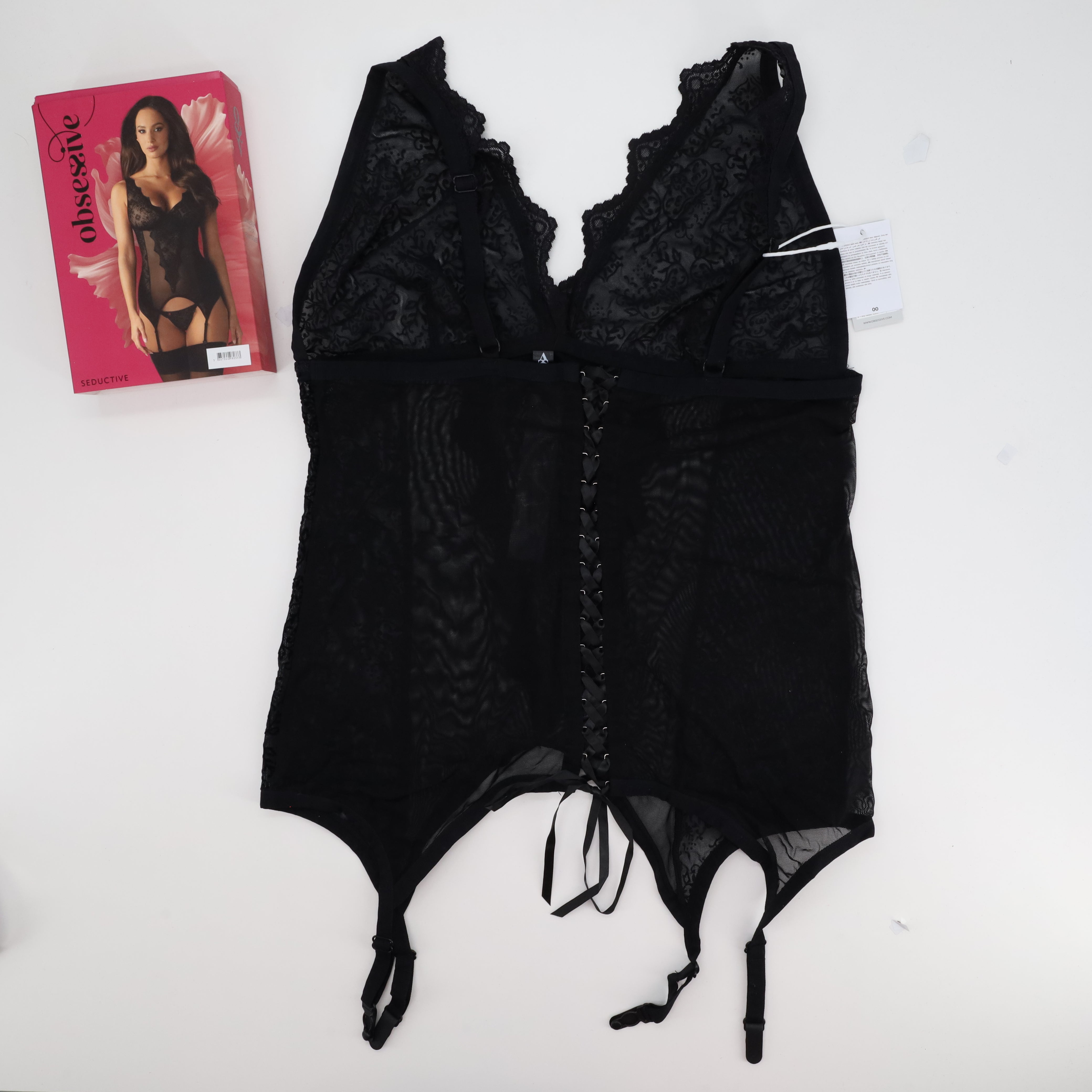 Ensemble lingerie sexy Obsessive Noir