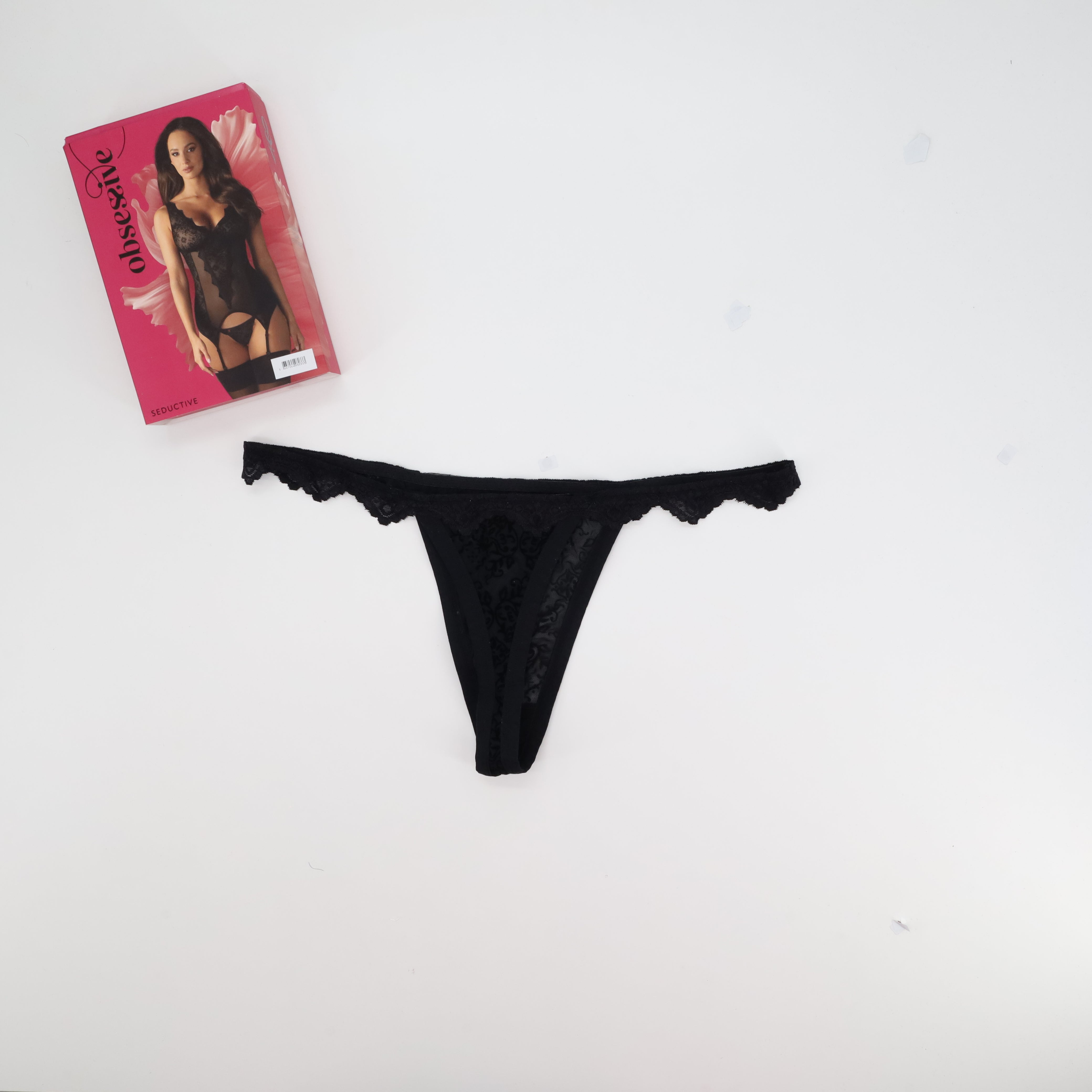 Ensemble lingerie sexy Obsessive Noir