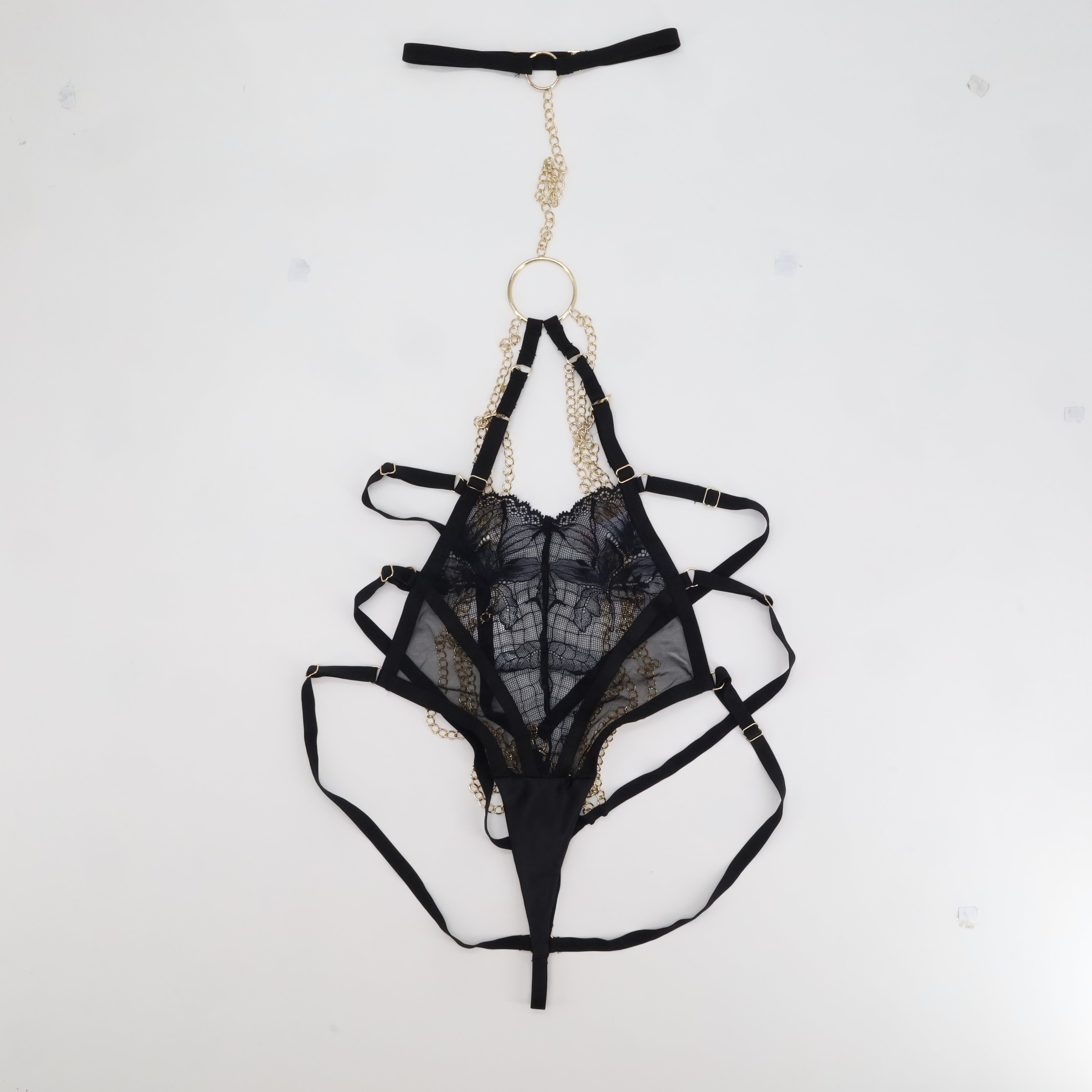 Ensemble de lingerie sexy Hop Lun Noir