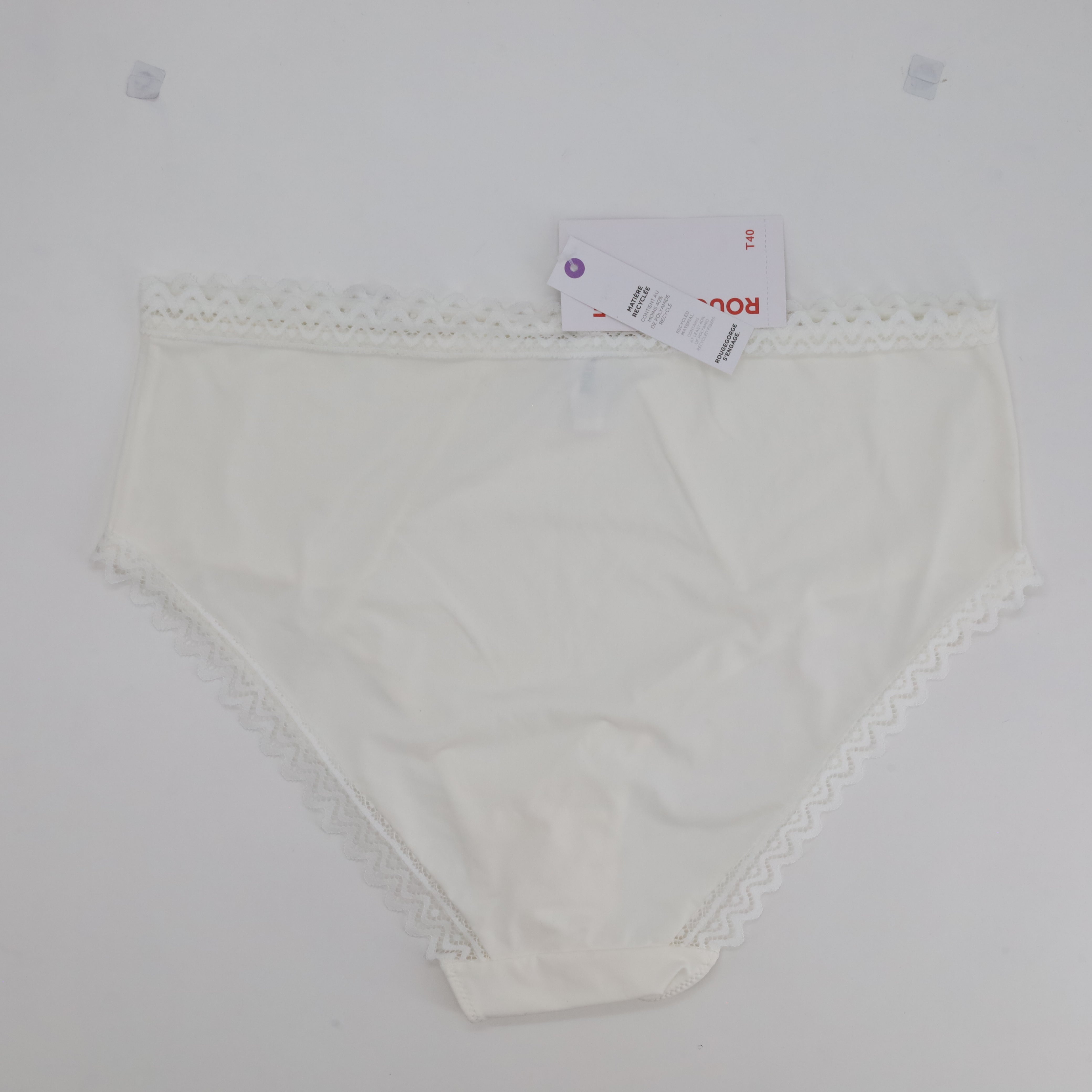 Culotte taille haute RougeGorge Blanc