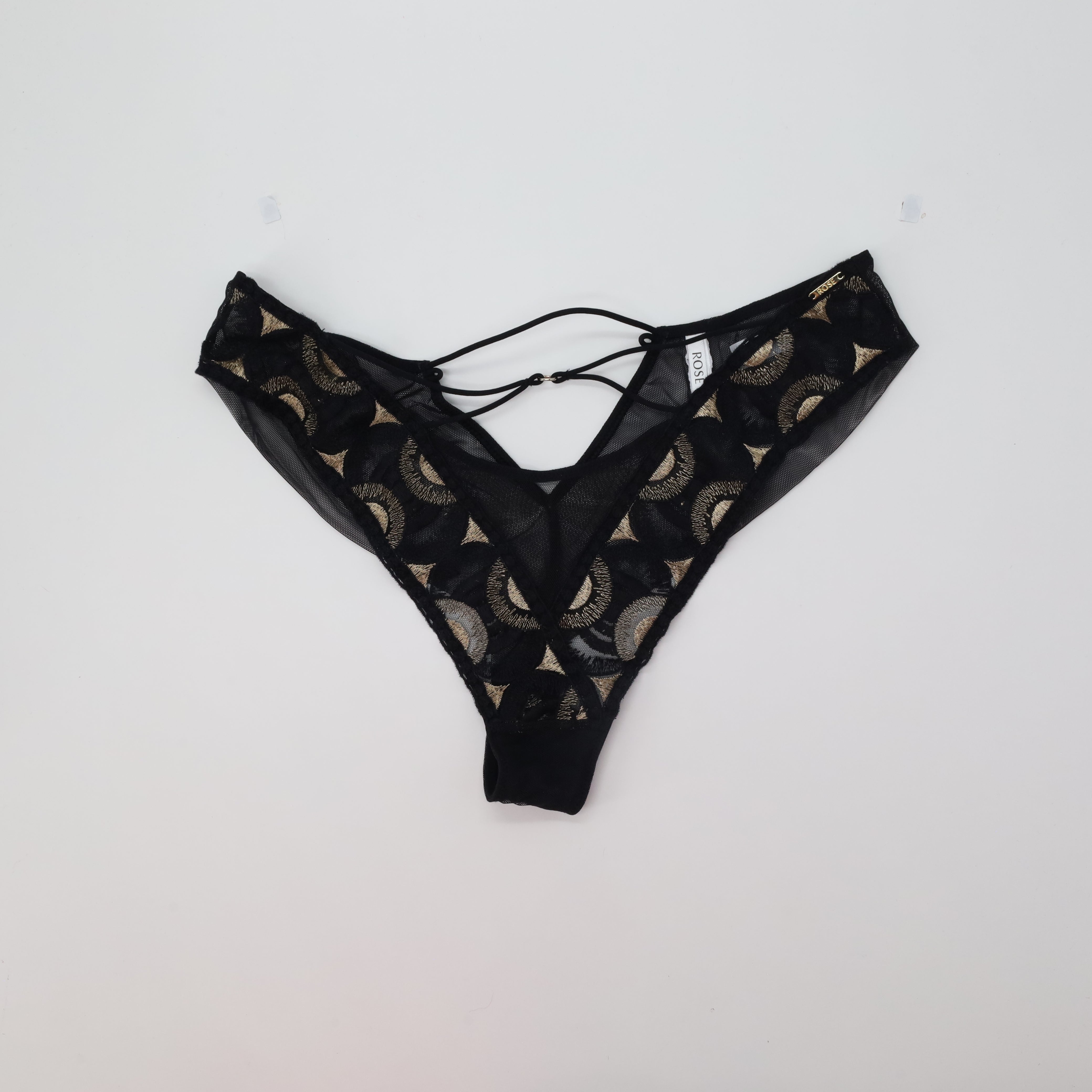 Tanga Rose Noir