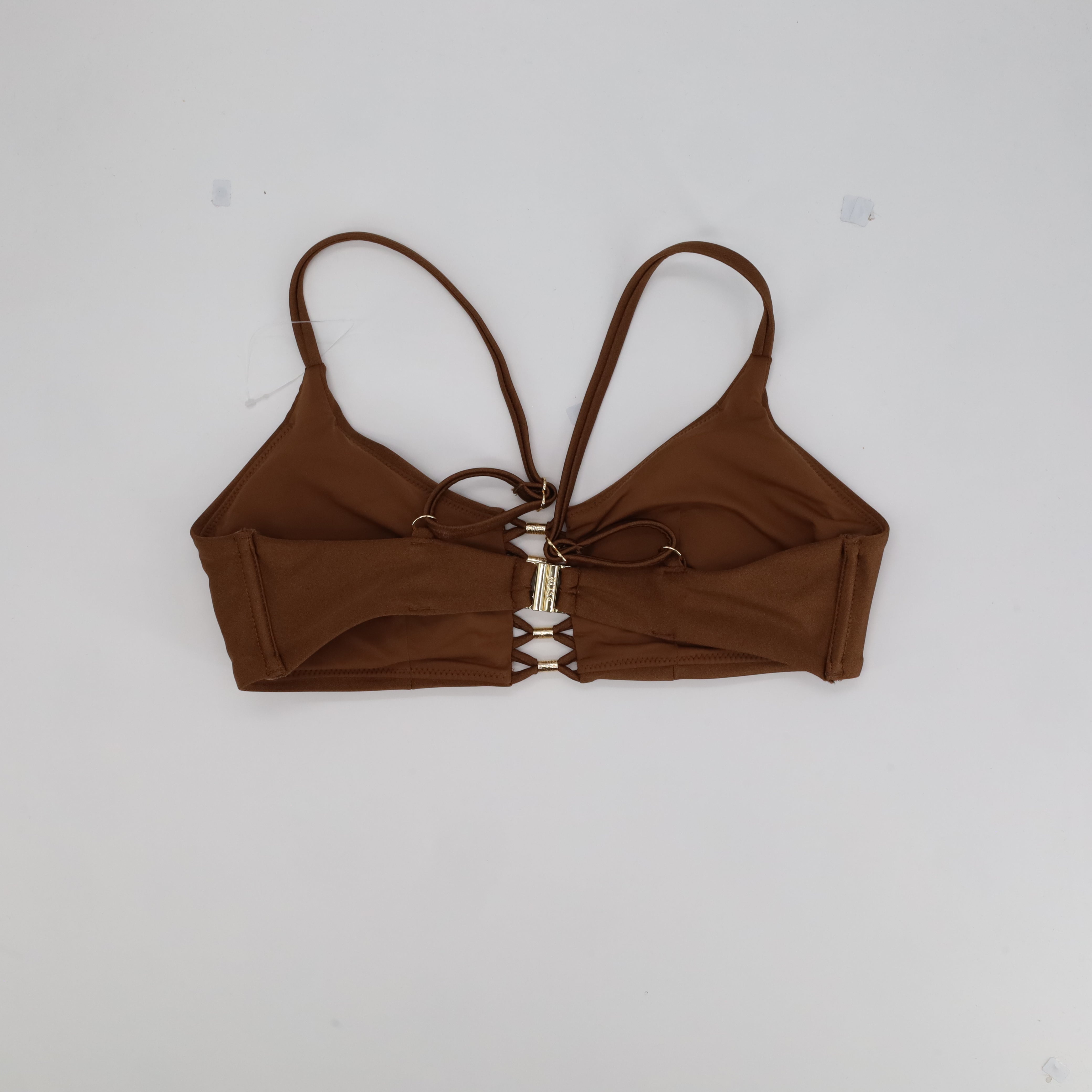 Haut de maillot Rose Marron