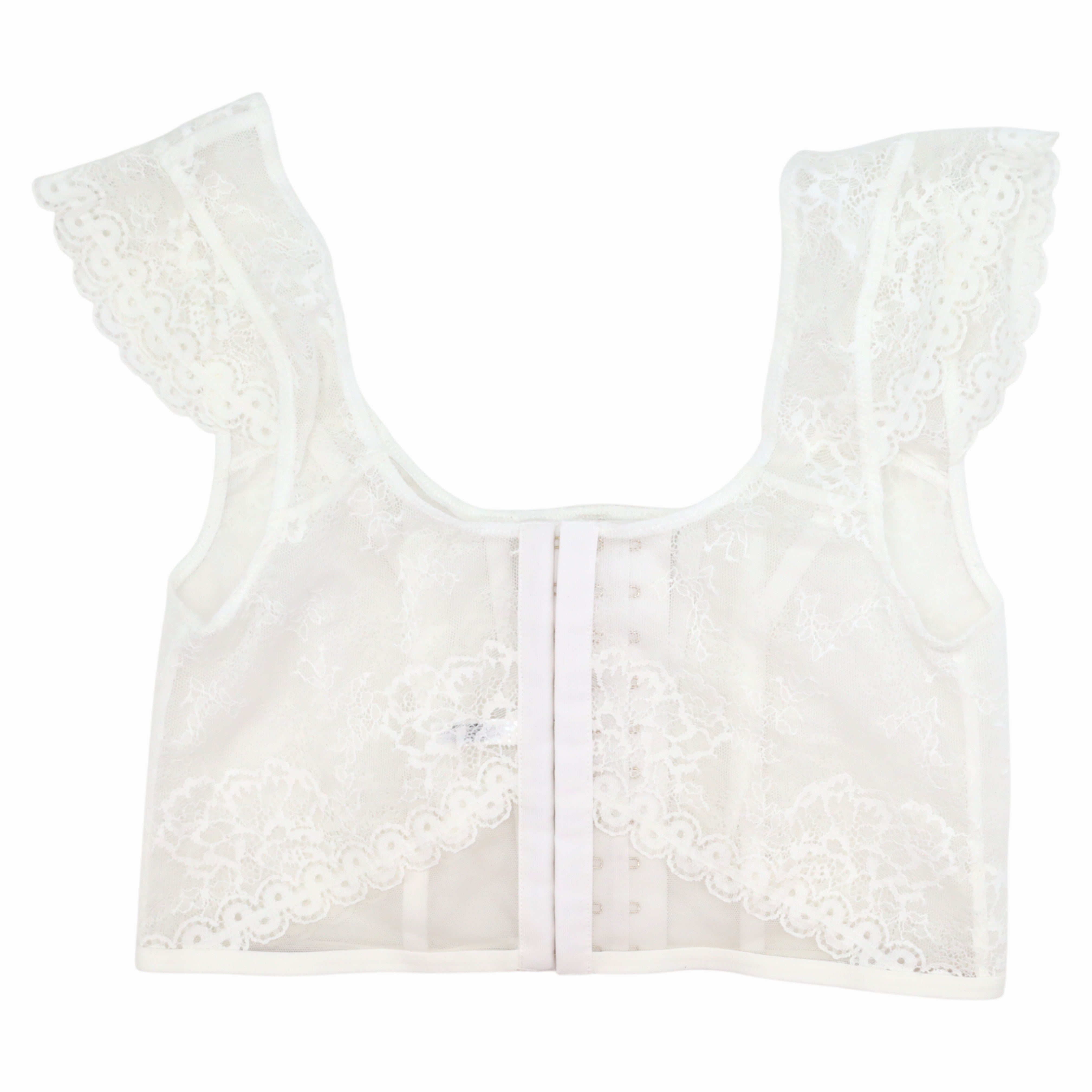 Corset Rose Blanc