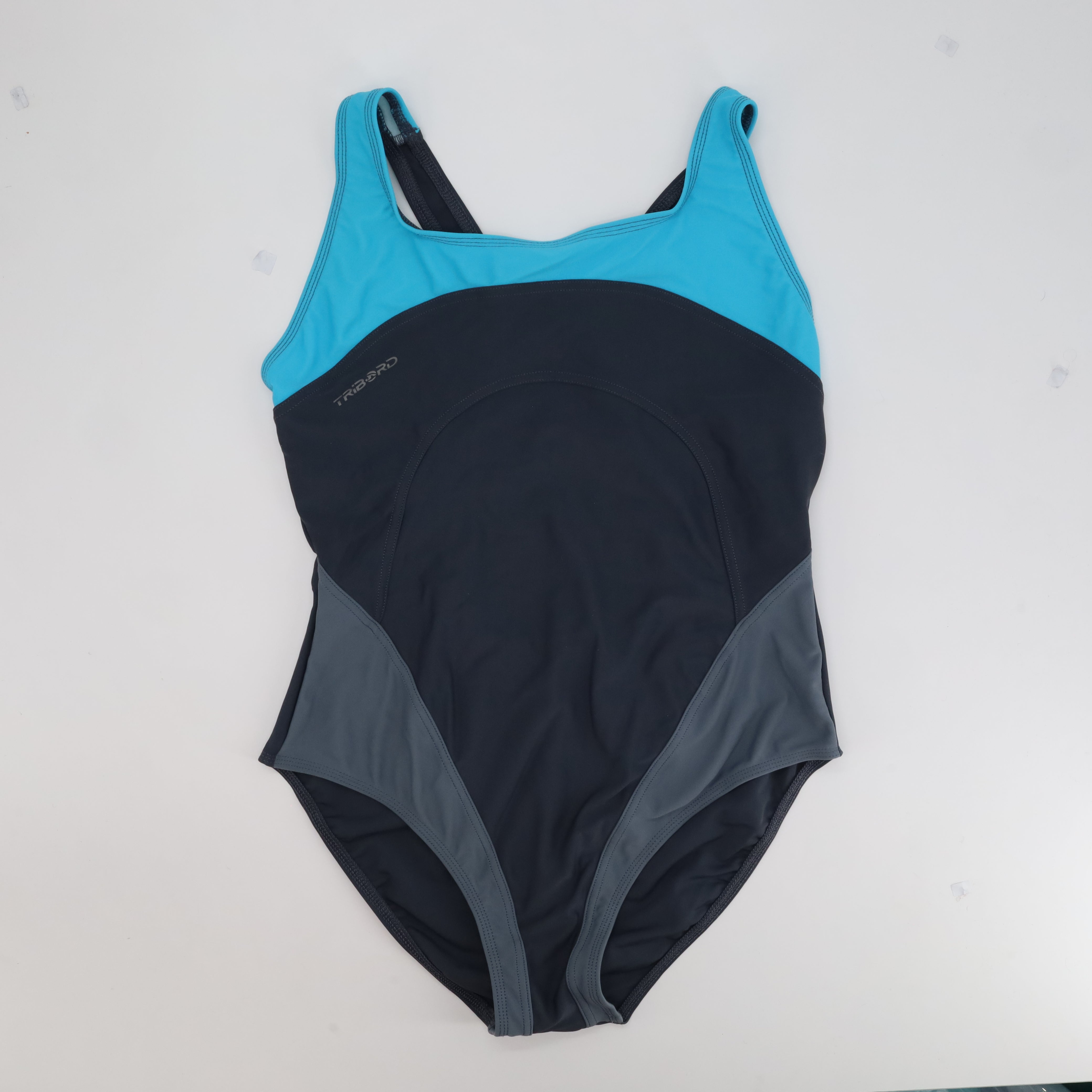 Maillot 1 pièce Tribord Gris