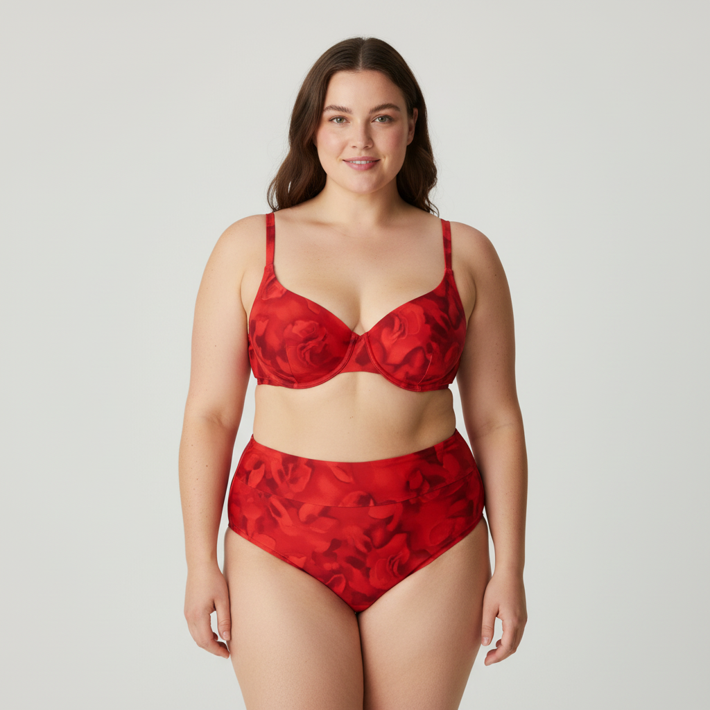 Haut de maillot Anita Rouge