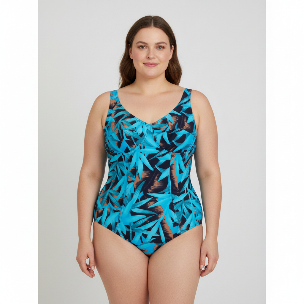 Maillot 1 pièce Bleu