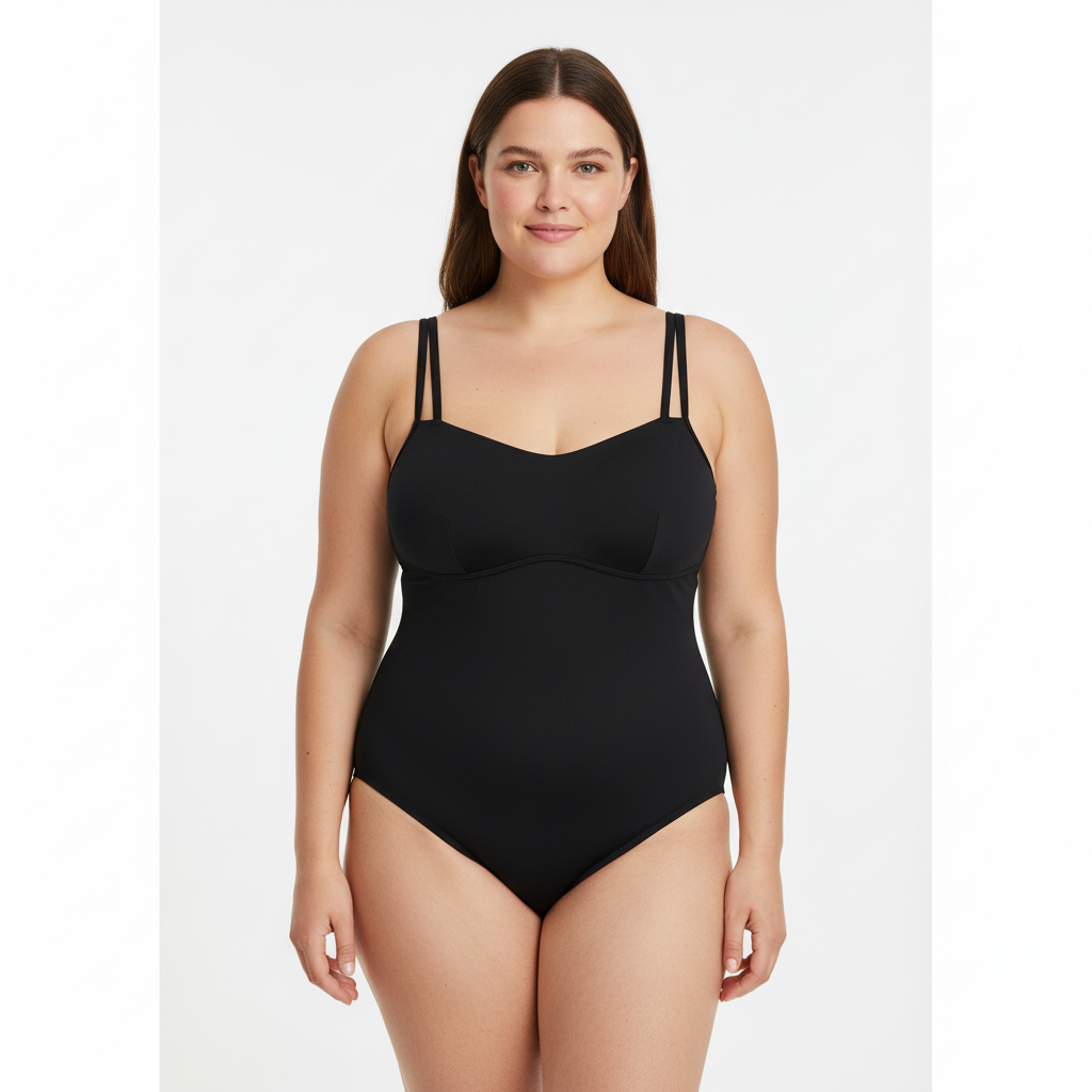 Maillot 1 pièce Tribord Noir