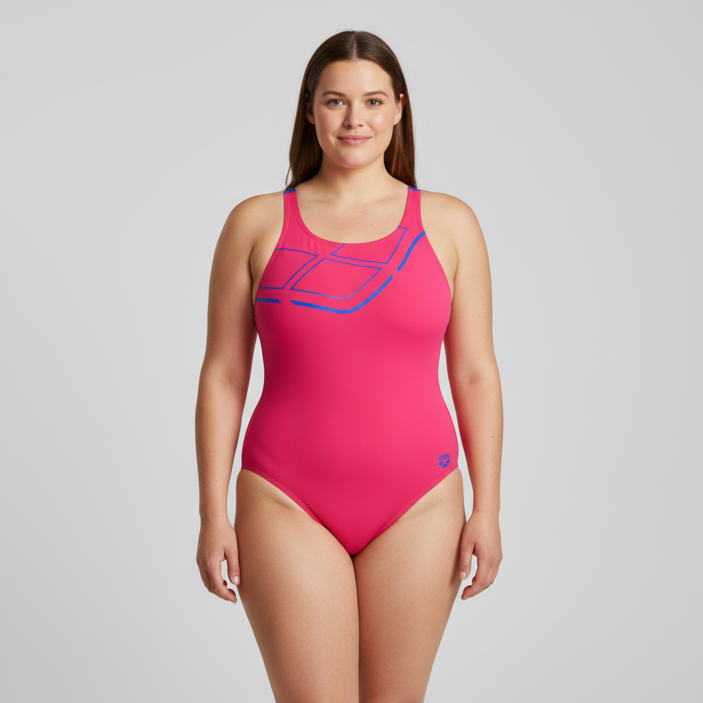 Maillot 1 pièce Arena Rose