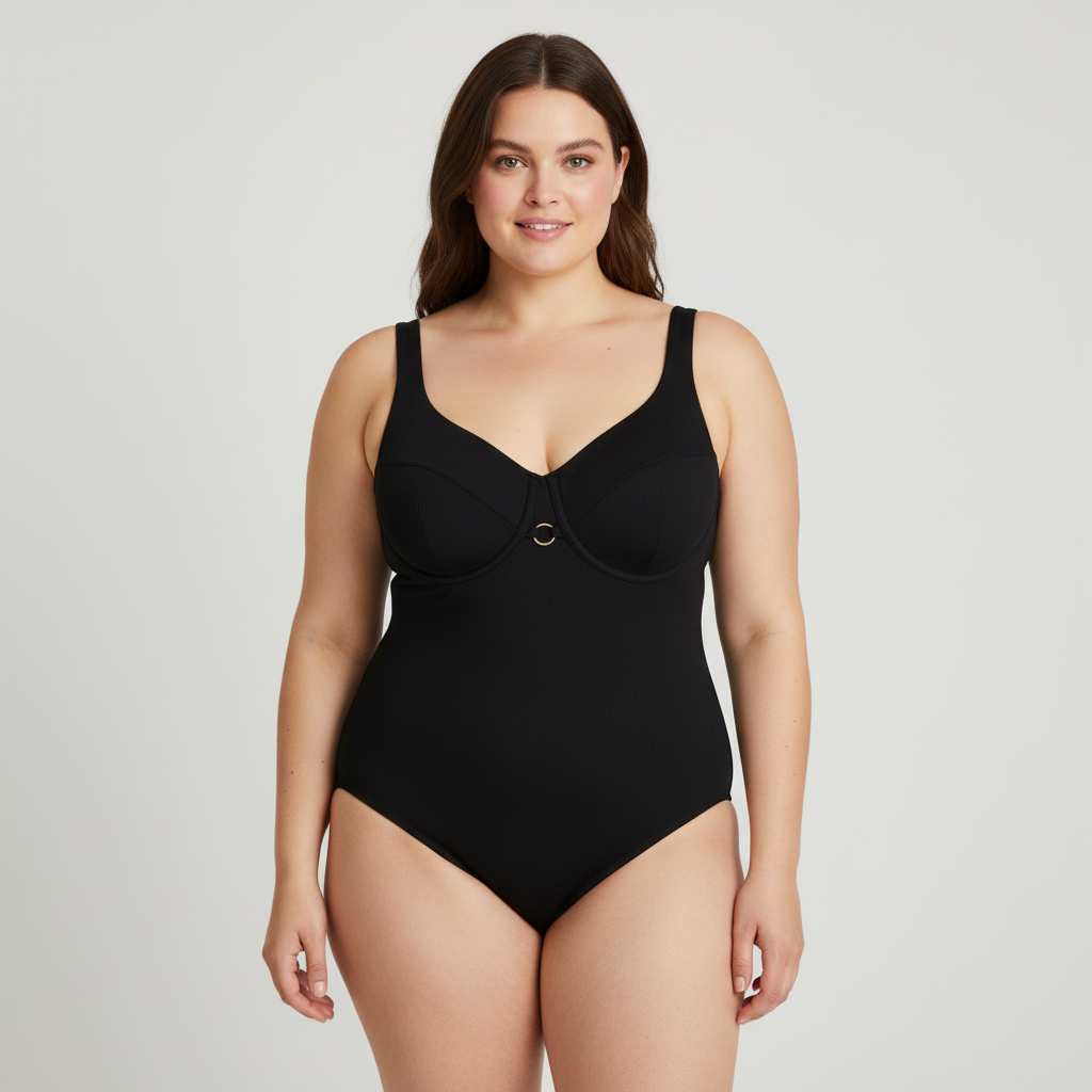 Maillot 1 pièce RougeGorge Noir
