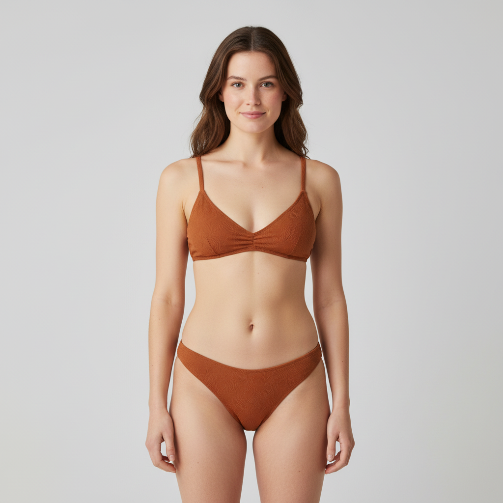 Haut de maillot Ysé Marron