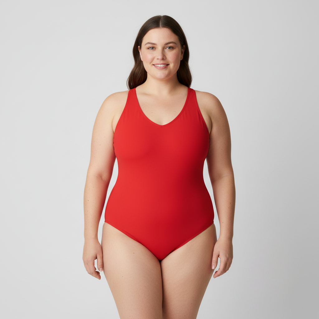 Maillot 1 pièce Chlore Rouge