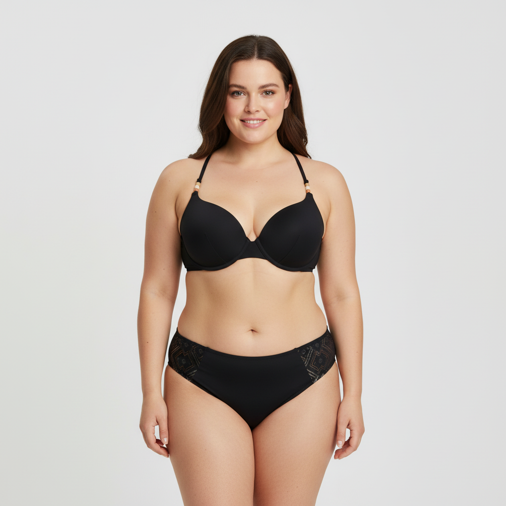 Haut de maillot RougeGorge Noir