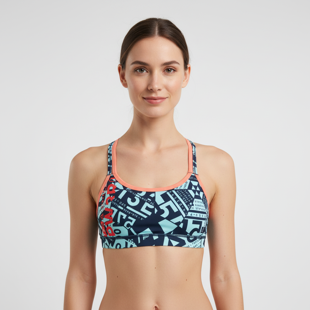 Brassière Reebok Bleu