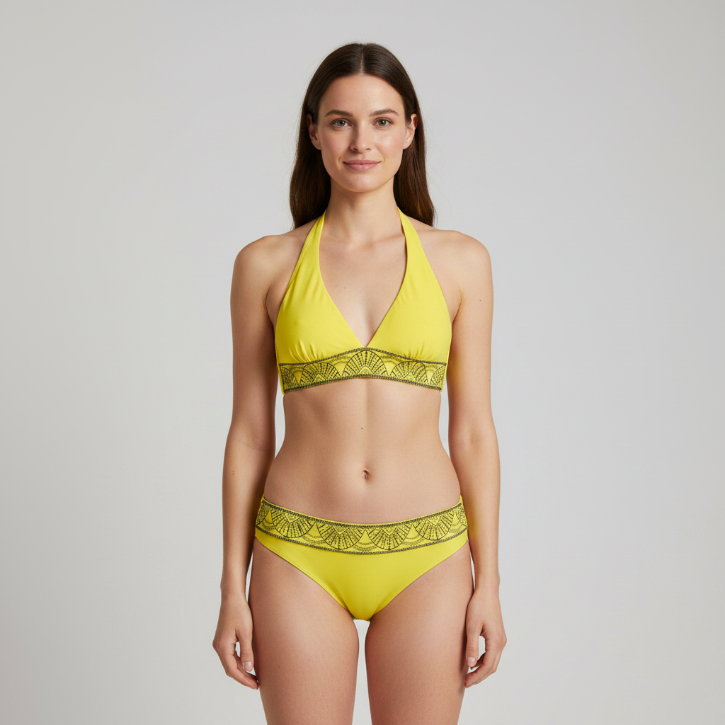 Haut de maillot RougeGorge Jaune