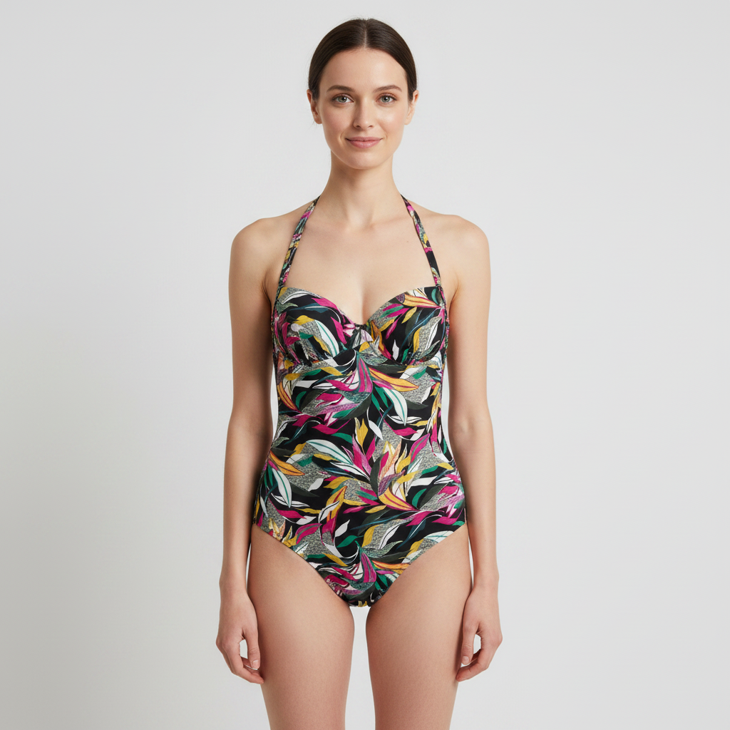 Maillot 1 pièce RougeGorge Noir