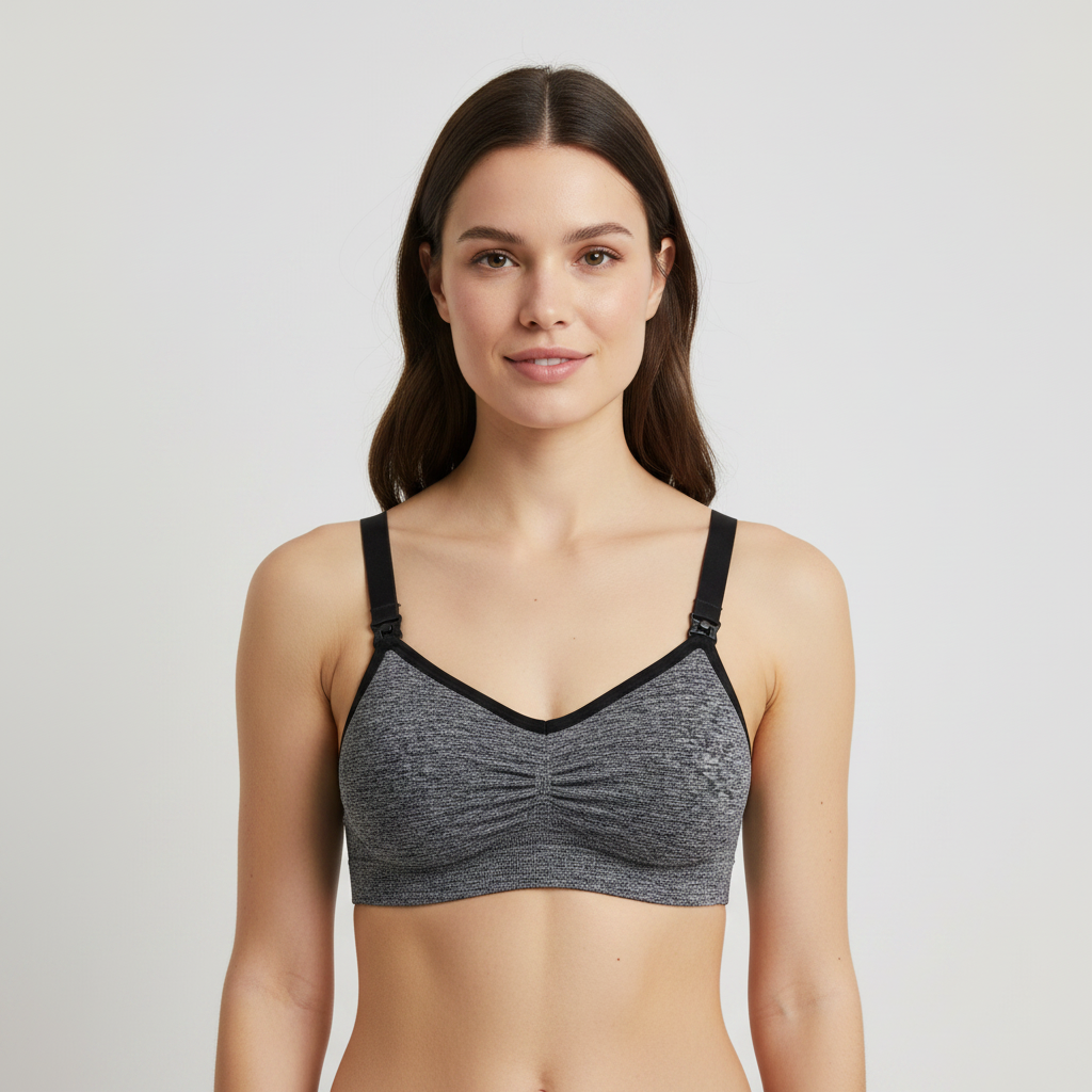 Soutien-gorge d'allaitement Gris