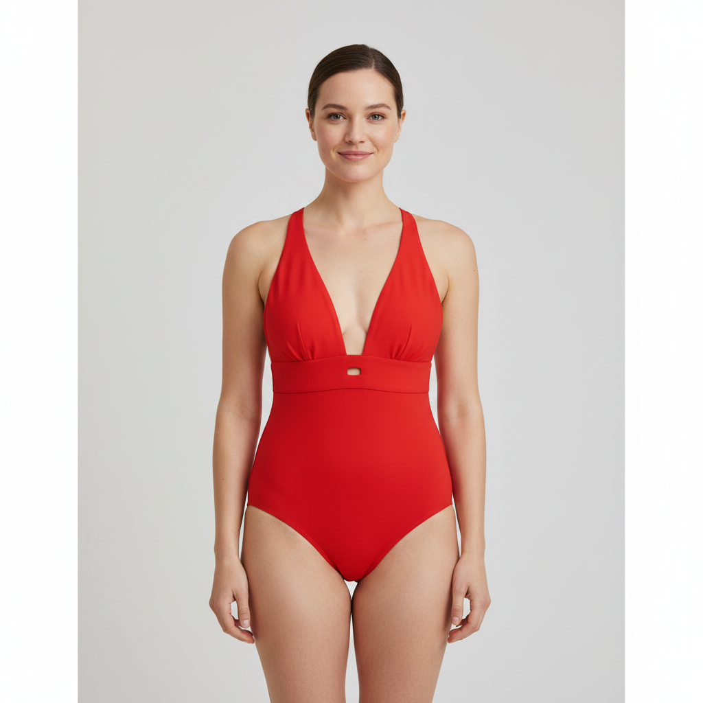 Maillot 1 pièce RougeGorge Rouge