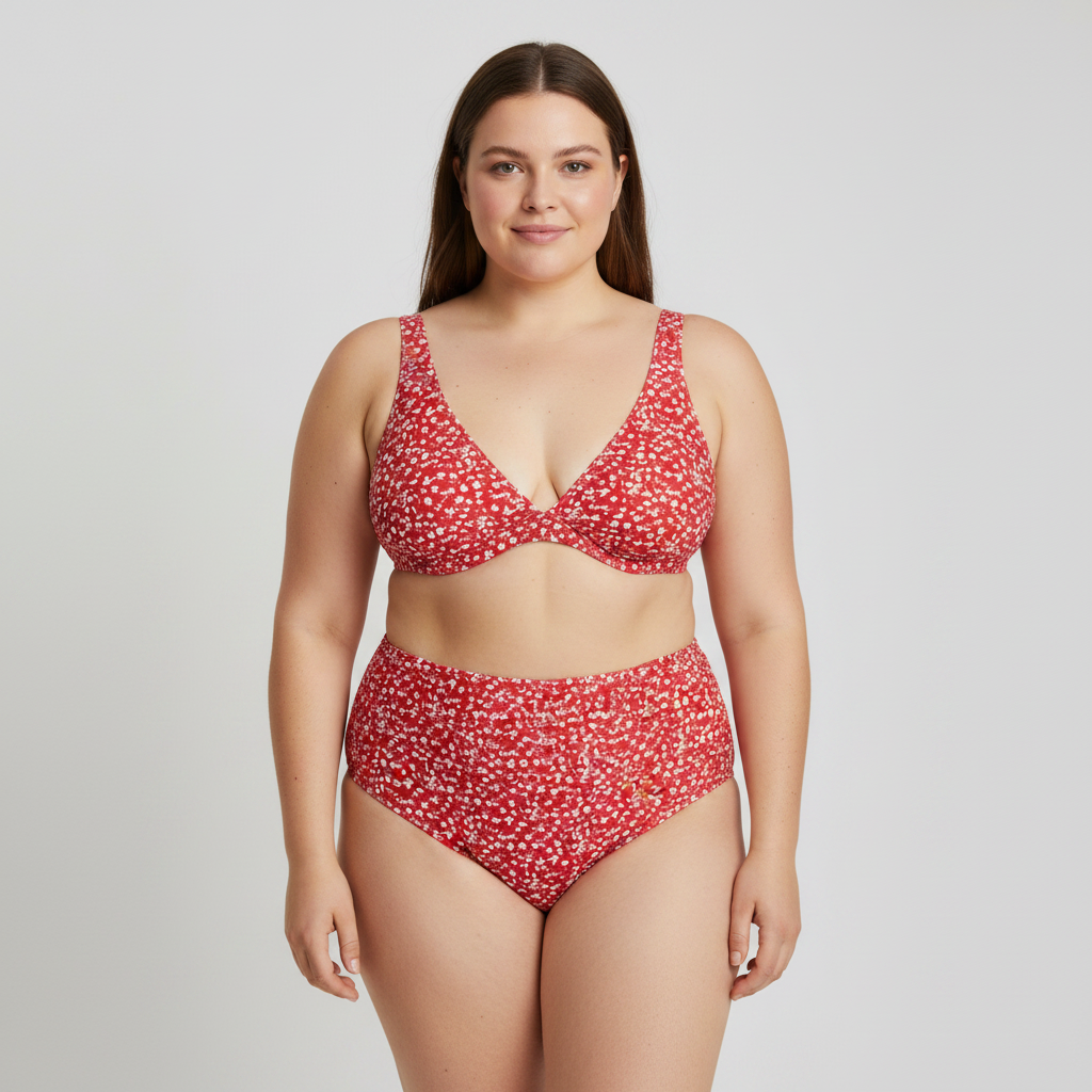 Haut de maillot Rouge