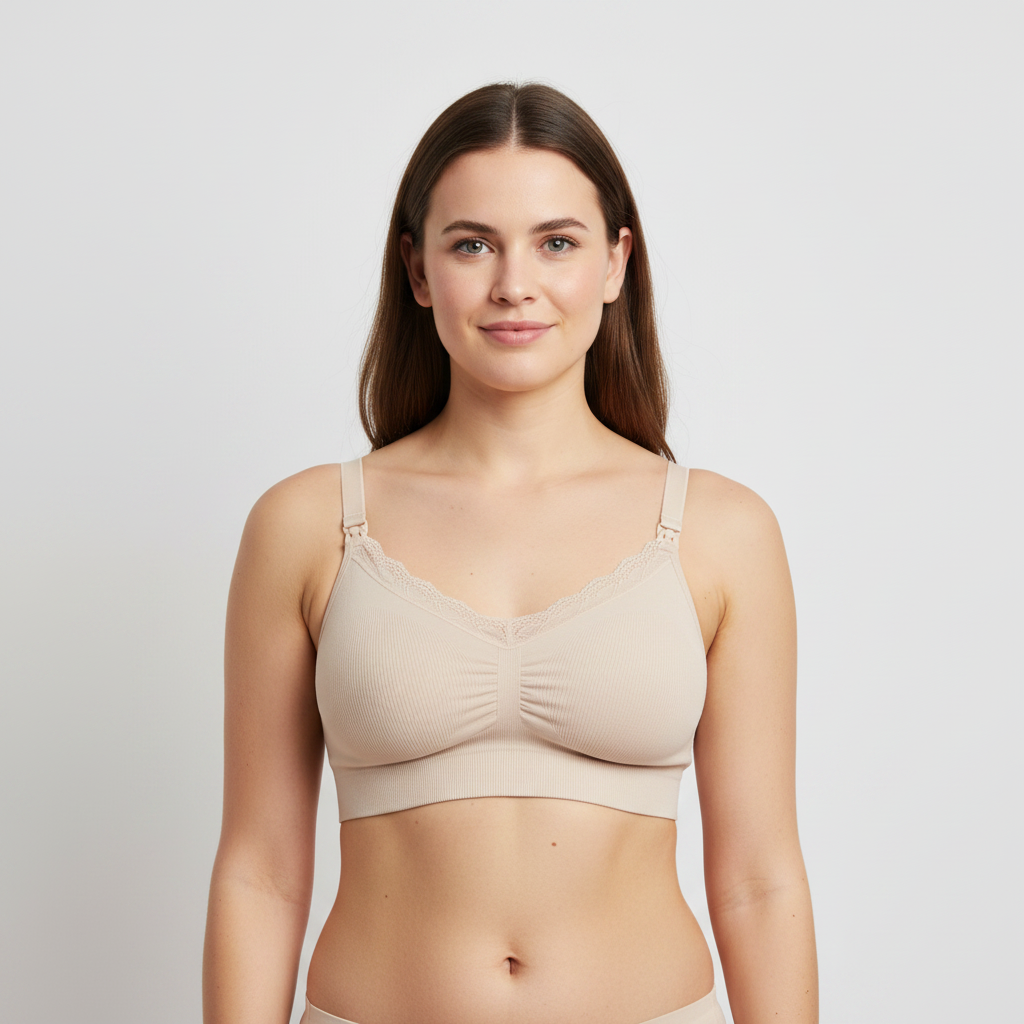 Soutien-gorge d'allaitement Vertbaudet Beige