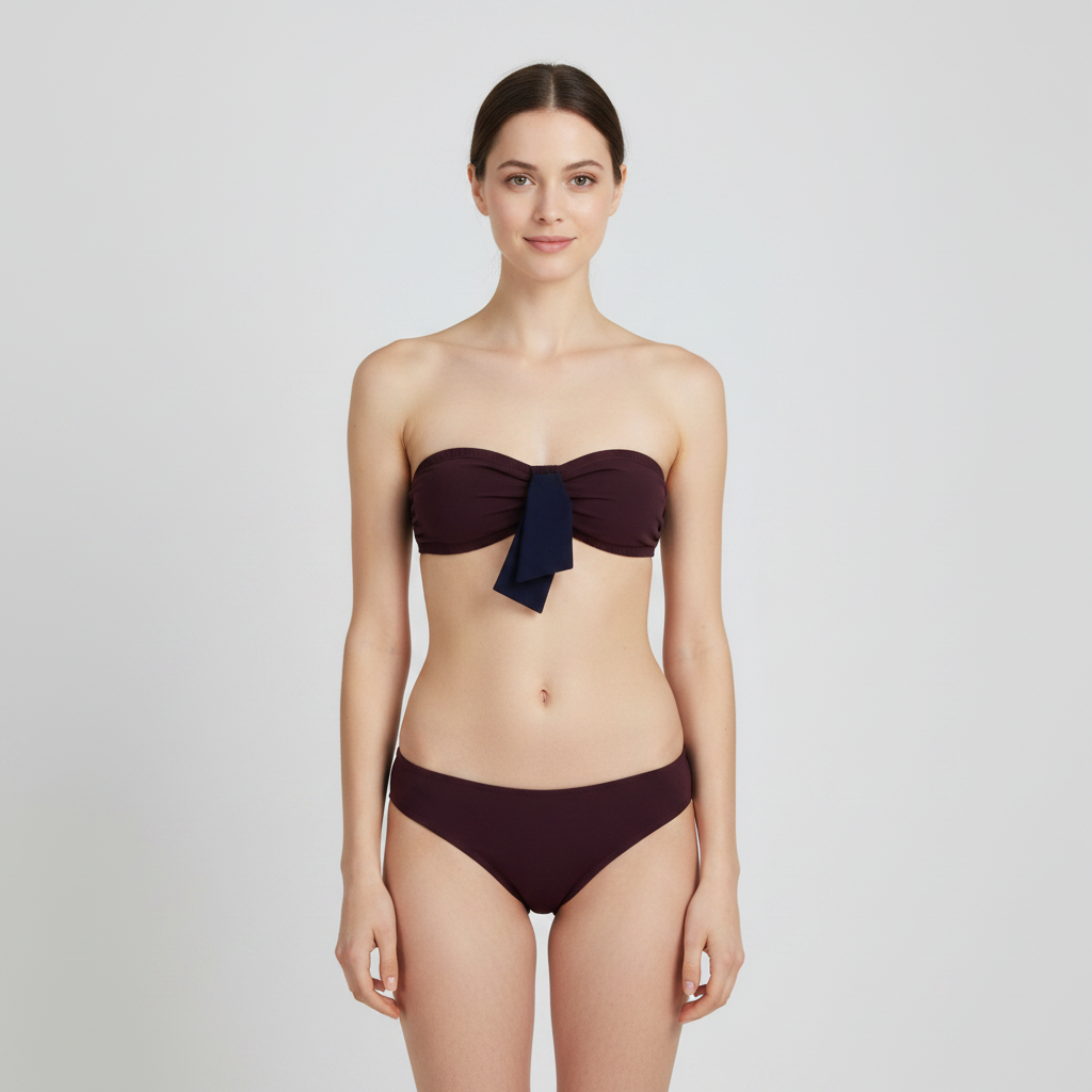 Haut de maillot Princesse tam.tam Marron