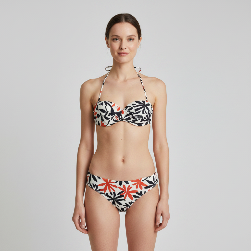 Haut de maillot RougeGorge Blanc