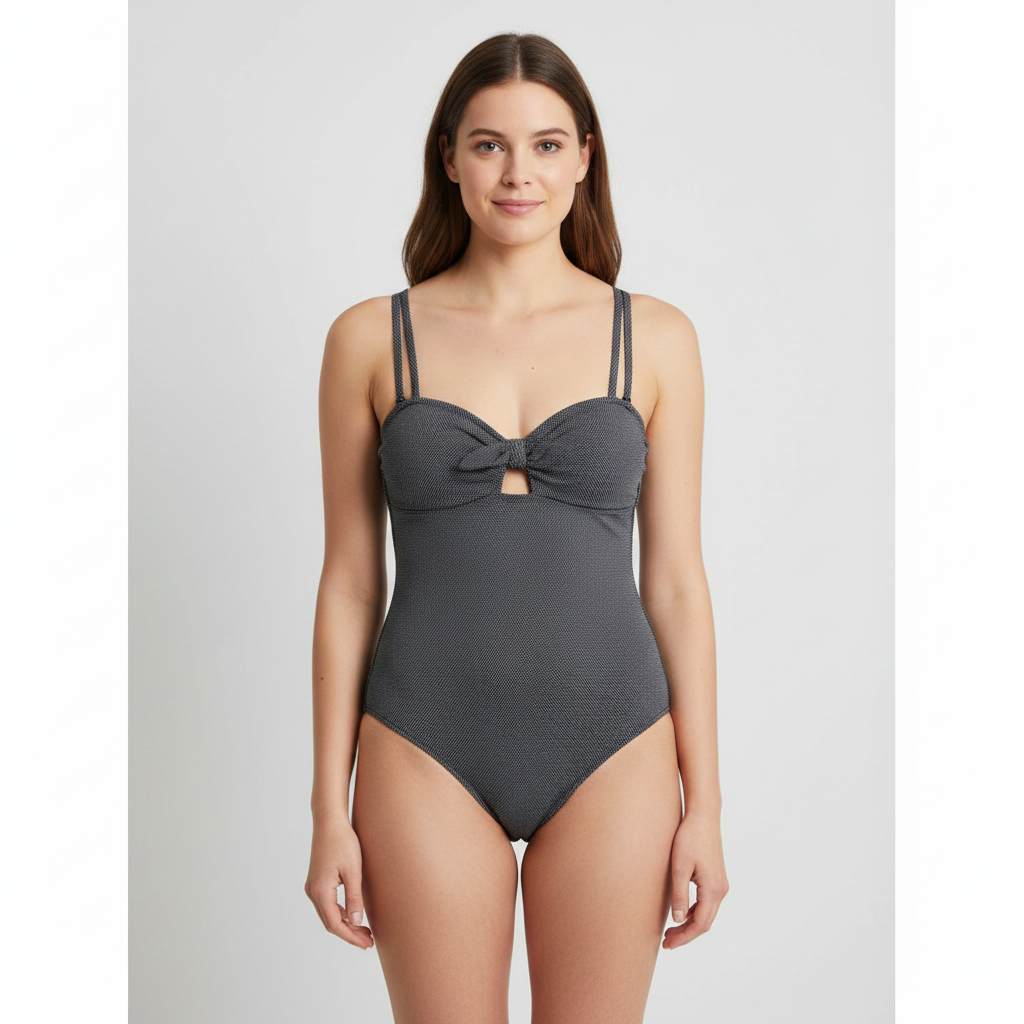 Maillot 1 pièce Camaïeu Noir