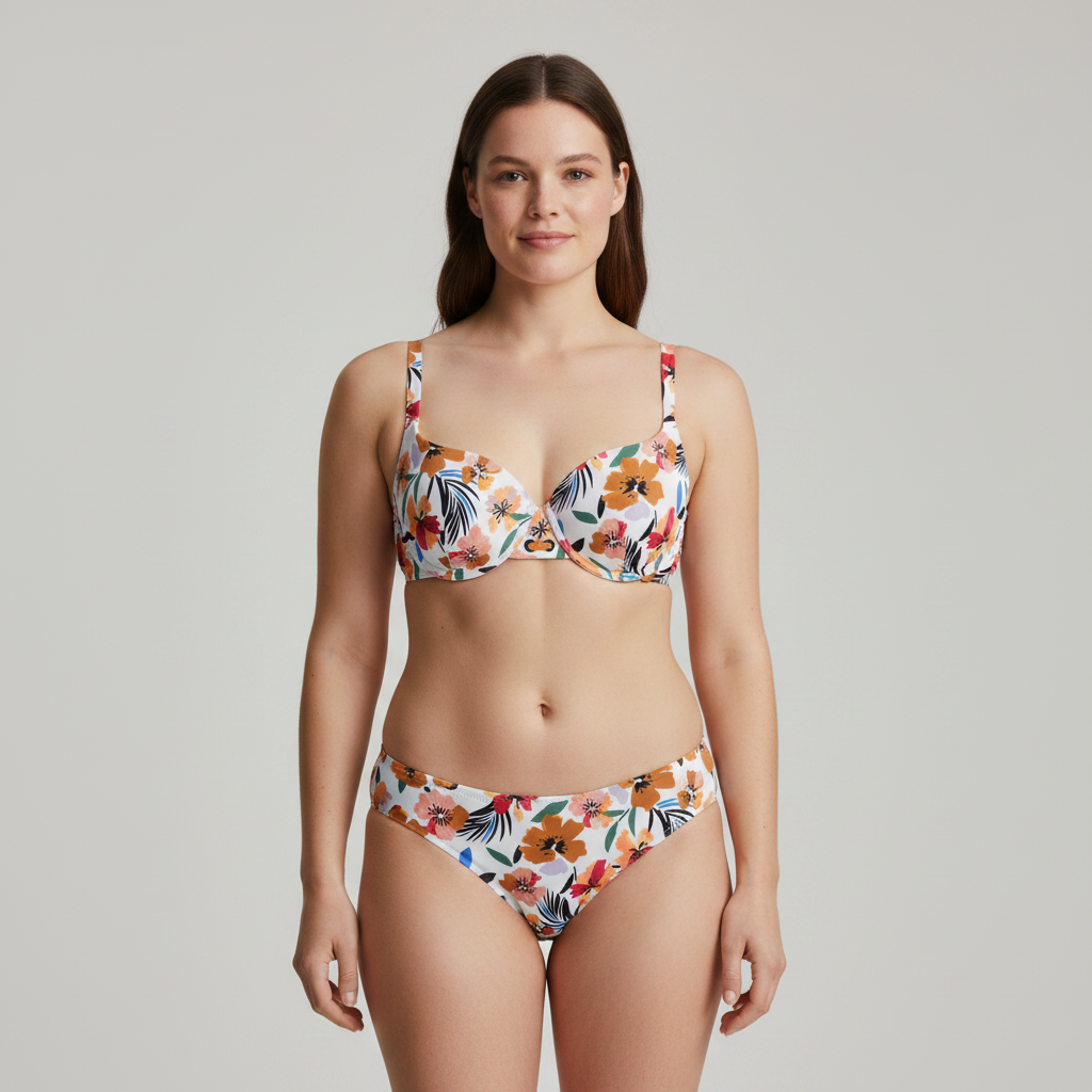 Haut de maillot RougeGorge Blanc