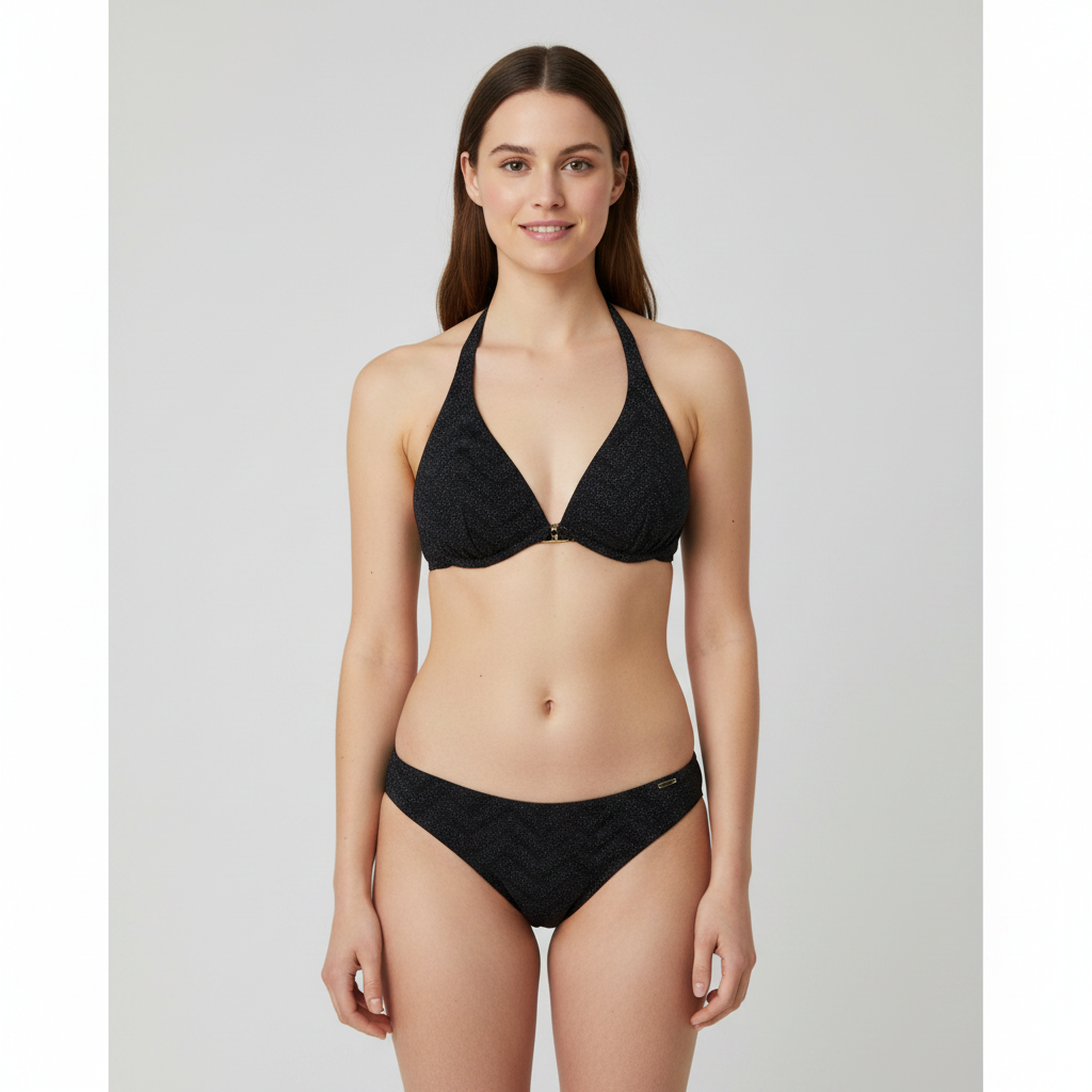 Haut de maillot Rose Noir