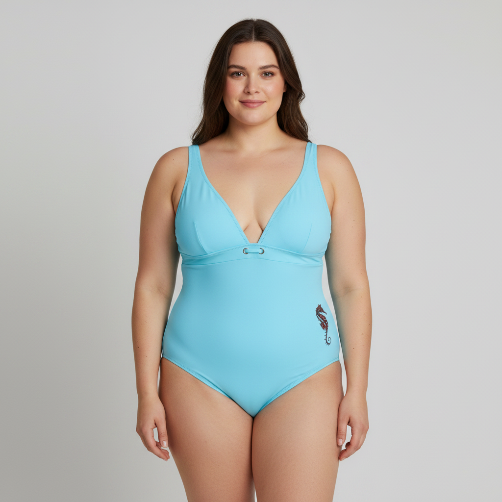 Maillot 1 pièce Bleu
