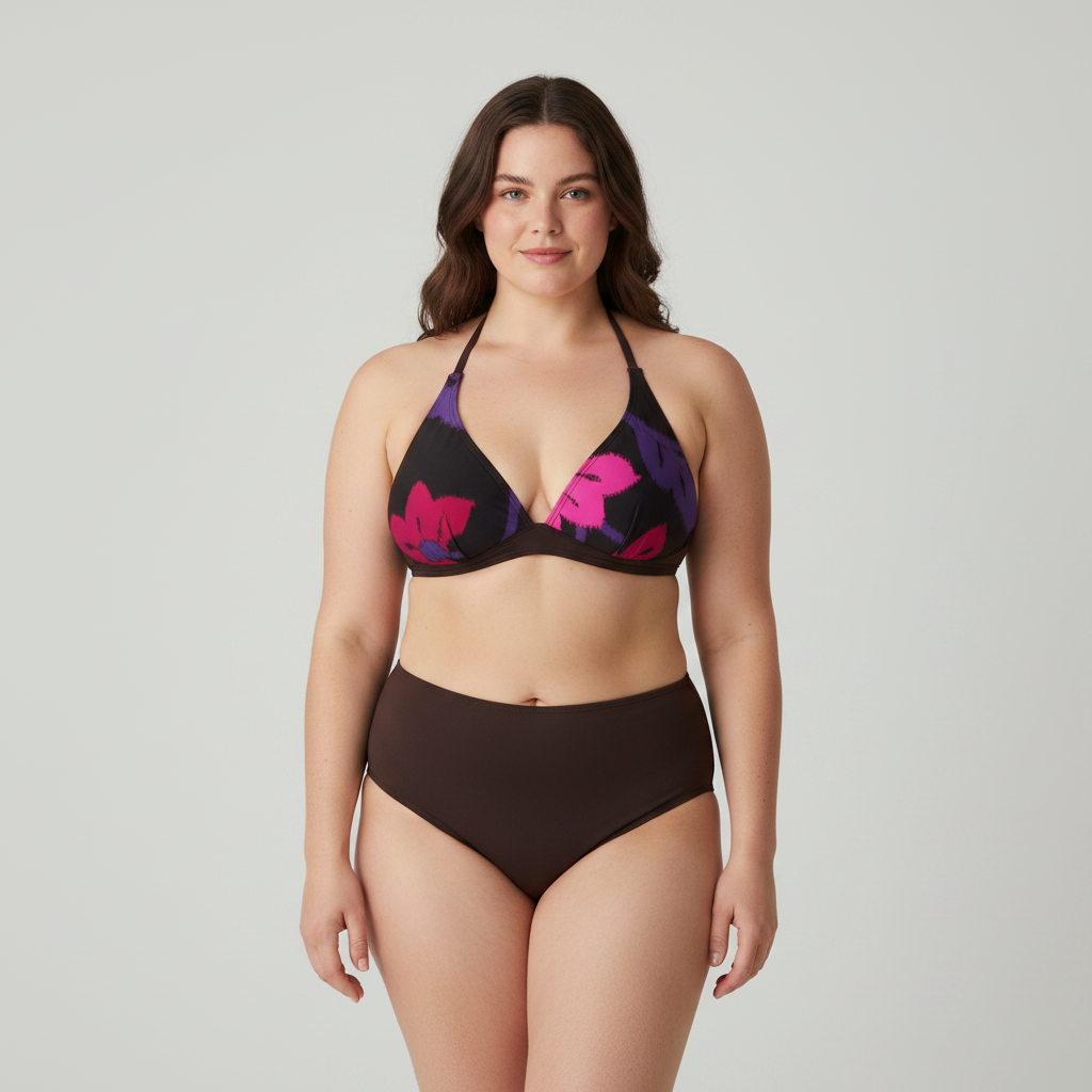 Haut de maillot Decathlon Marron