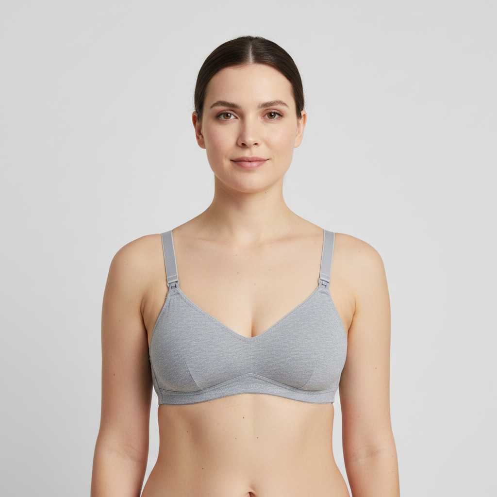 Soutien-gorge d'allaitement Vertbaudet Gris
