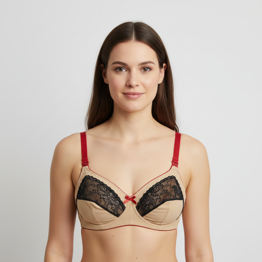 Soutien-gorge d'allaitement Aniélina Beige