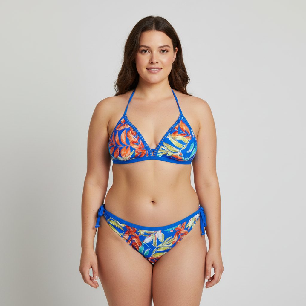 Haut de maillot Cupshe Bleu