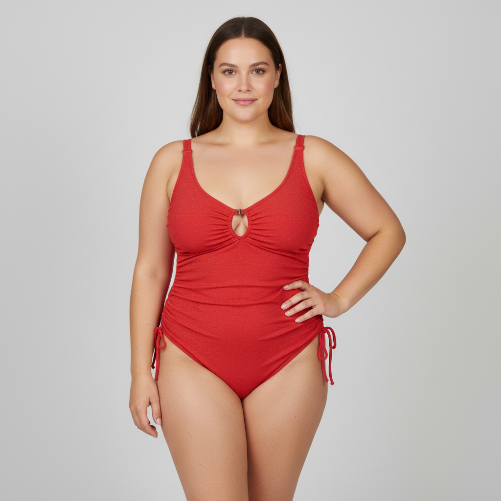 Maillot 1 pièce Sans Complexe Rouge