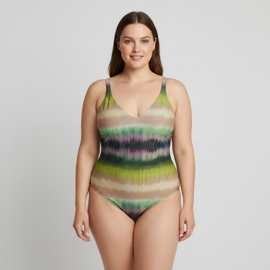 Maillot 1 pièce RougeGorge Vert