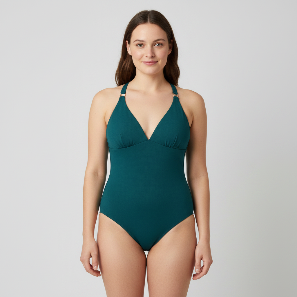 Maillot 1 pièce RougeGorge Vert