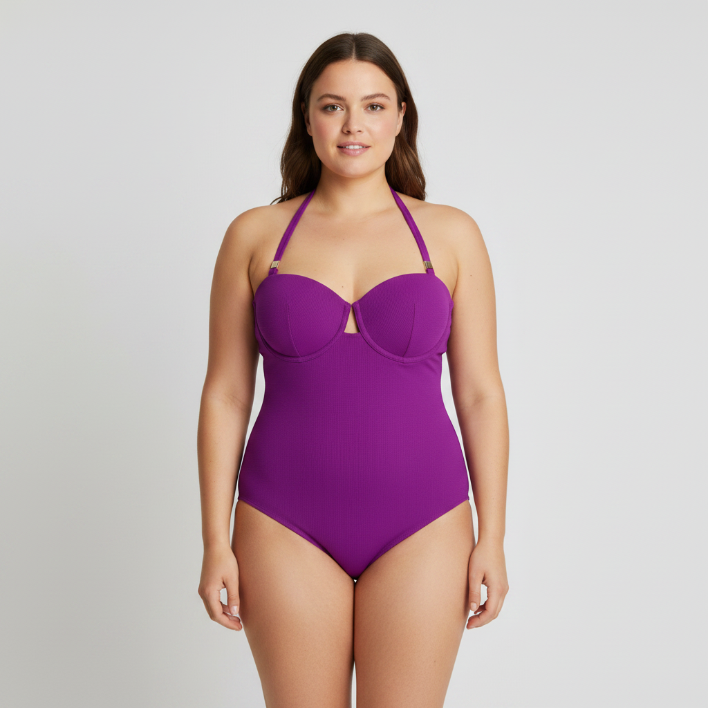 Maillot 1 pièce RougeGorge Violet