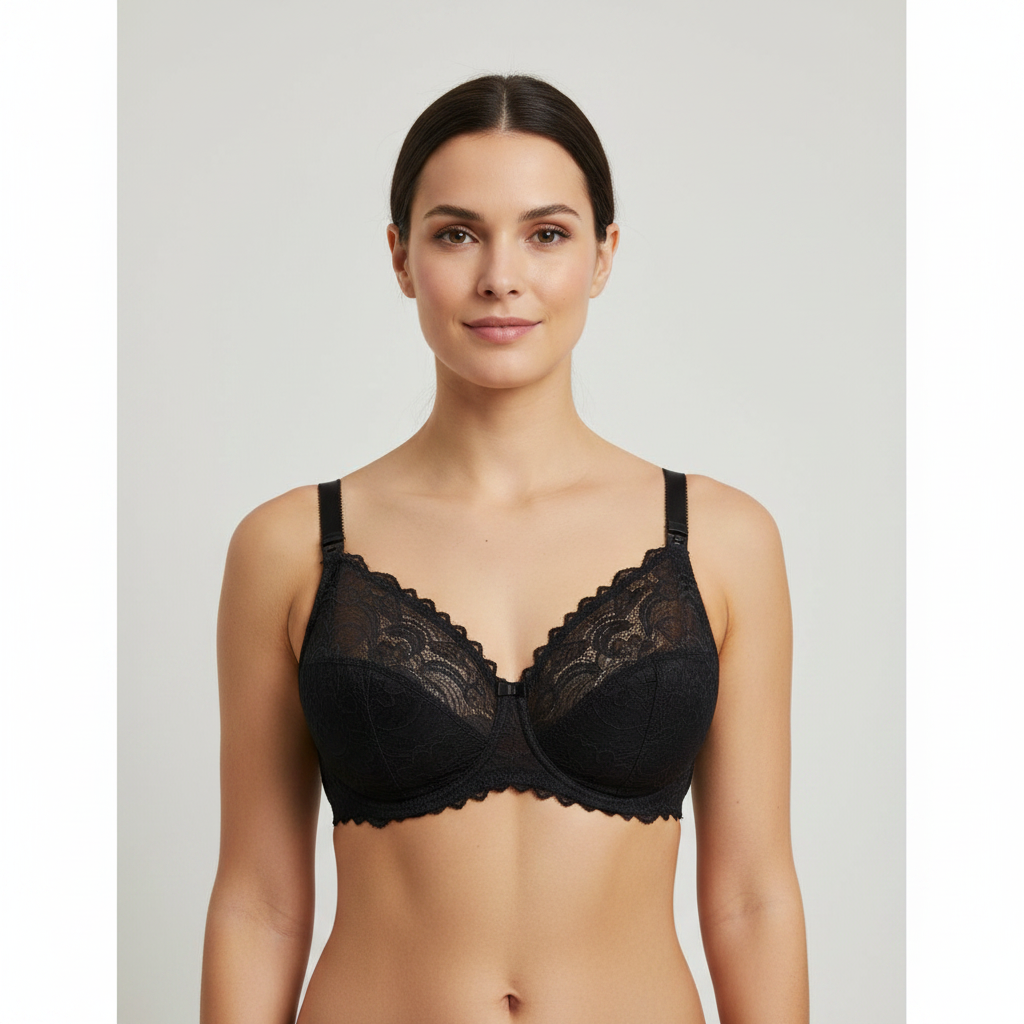 Soutien-gorge d'allaitement RougeGorge Noir