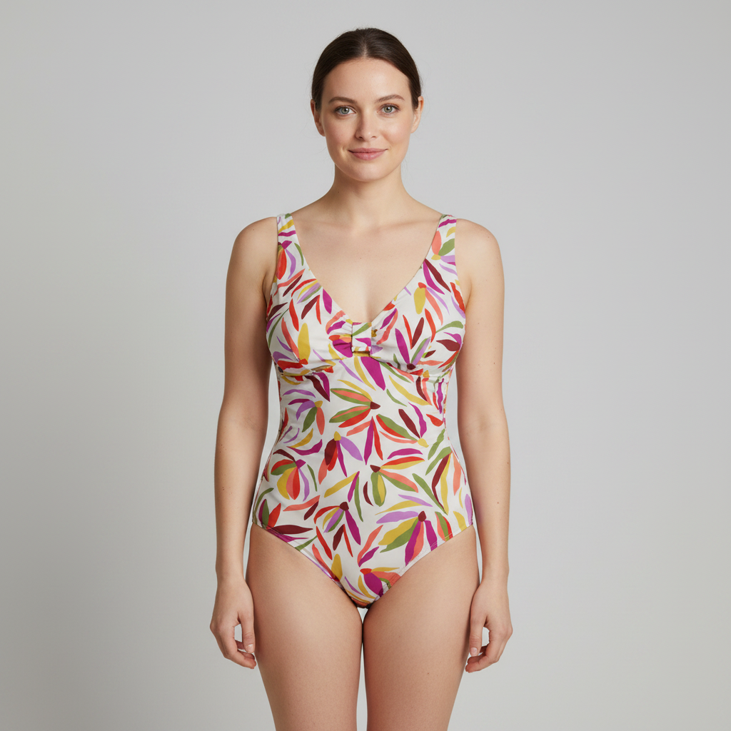 Maillot 1 pièce RougeGorge Vert