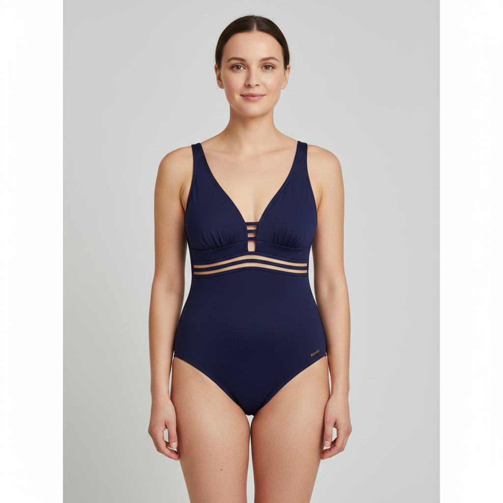Maillot 1 pièce Grain de sable Bleu